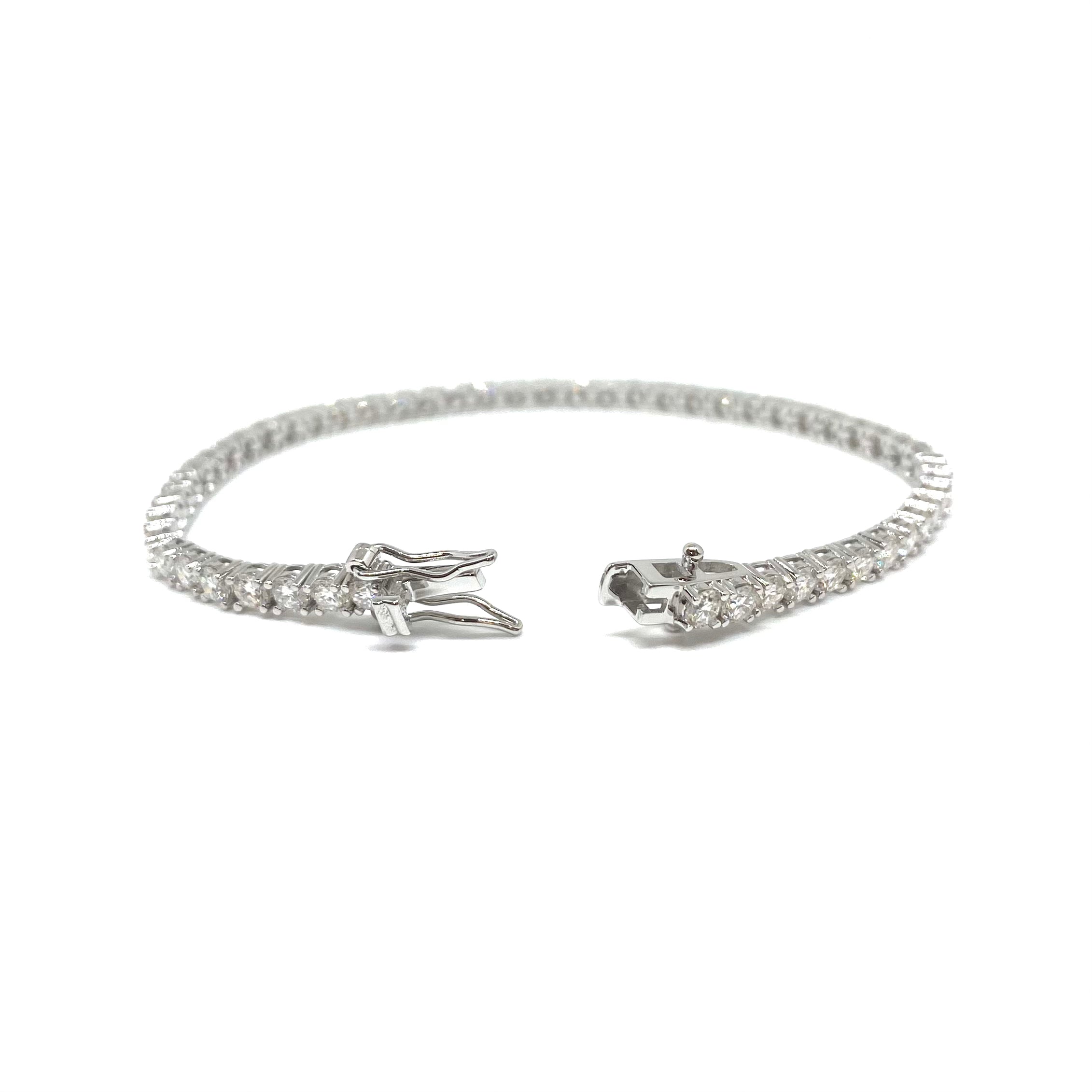 Bracciale Tennis - Argento e Moissanite