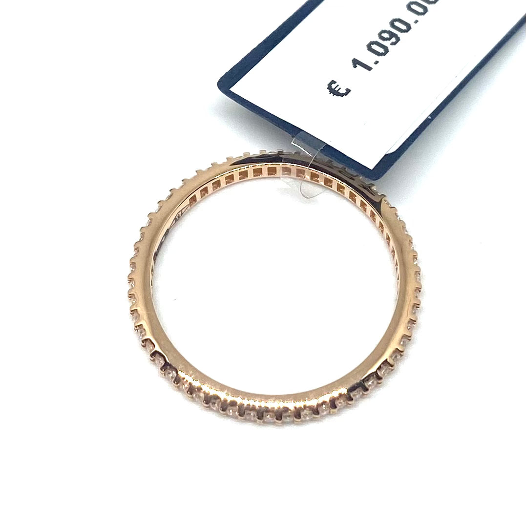 Veretta a giro Minimal - Oro e Diamanti