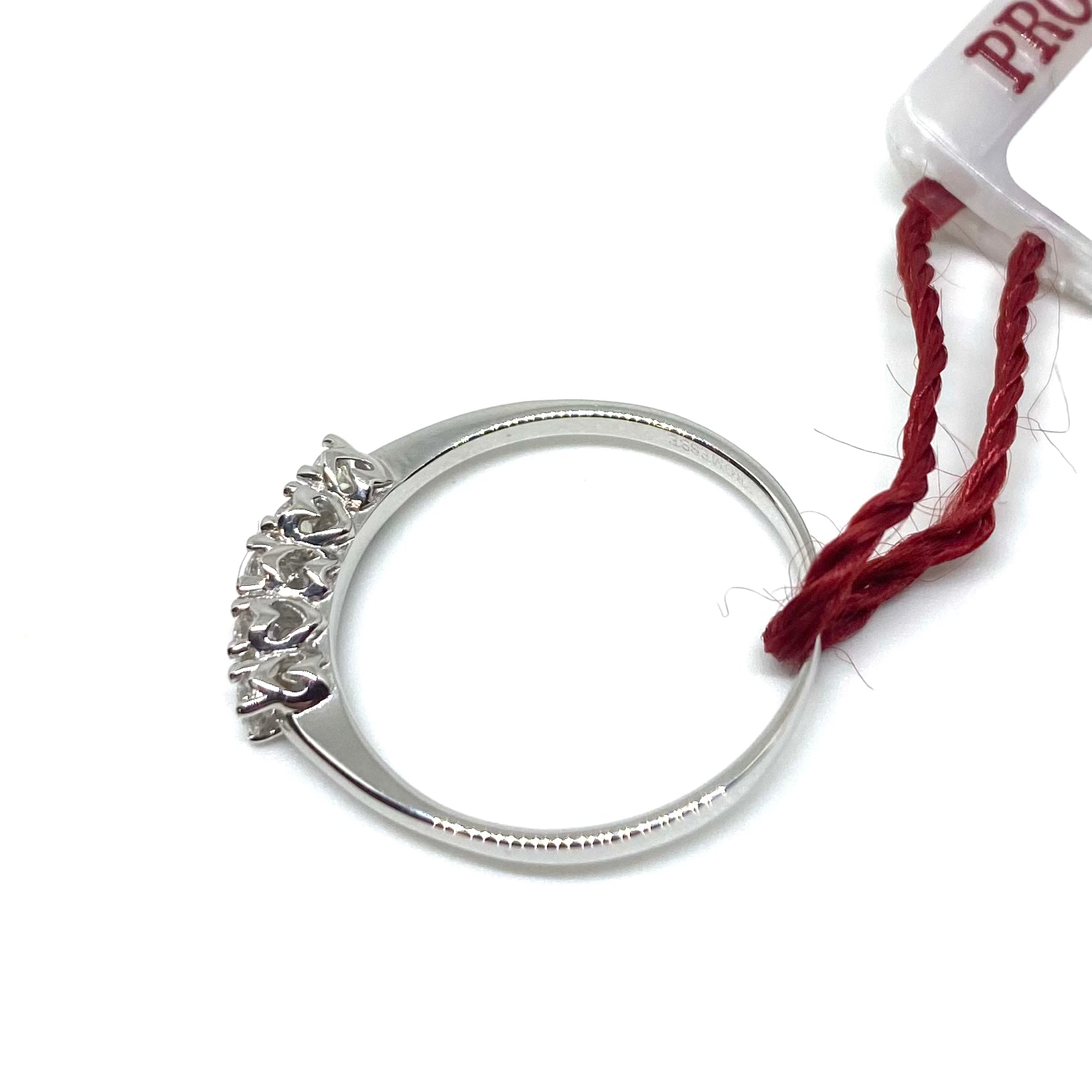 Veretta 5 pietre - Montatura cuoricino