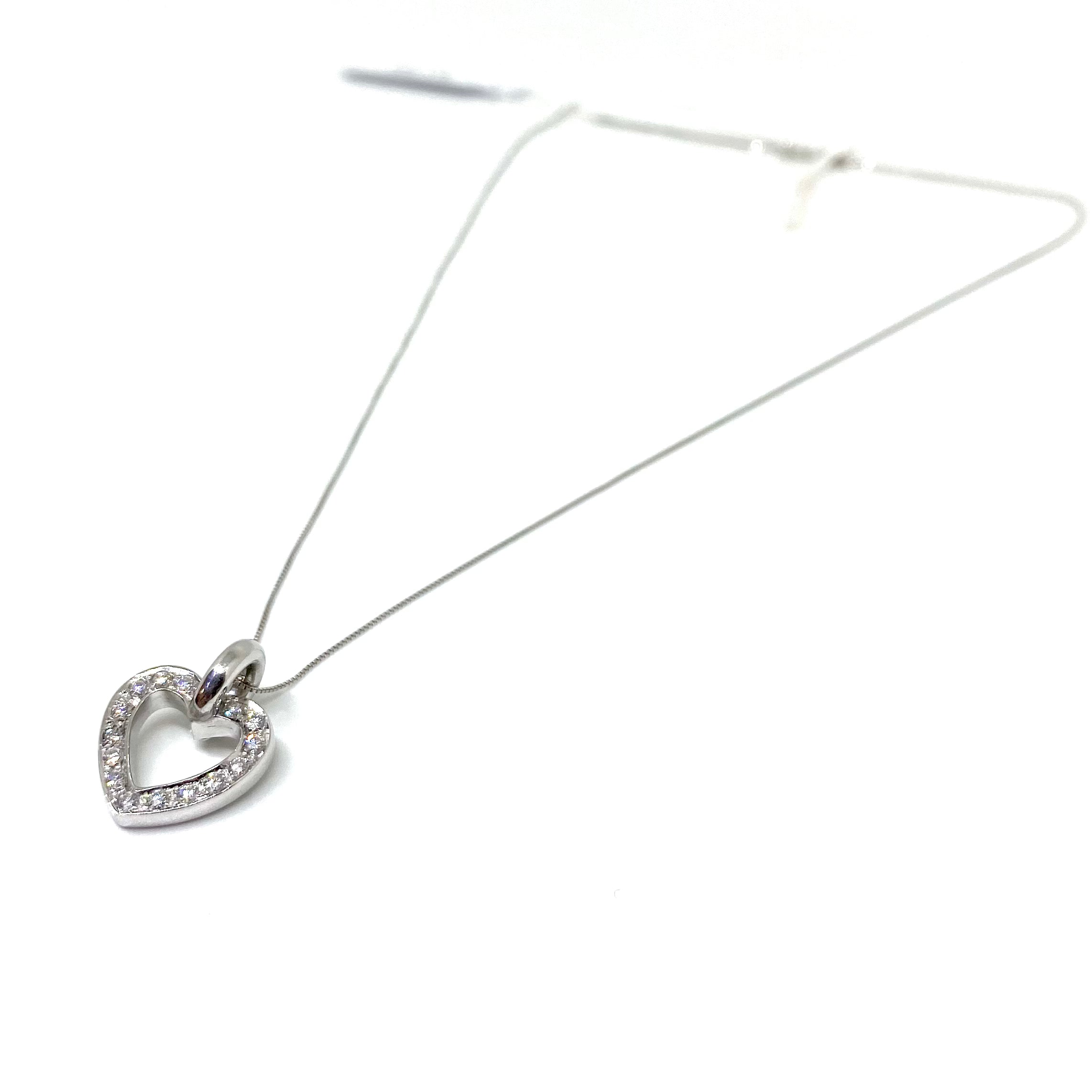 Collana Cuore - Oro bianco