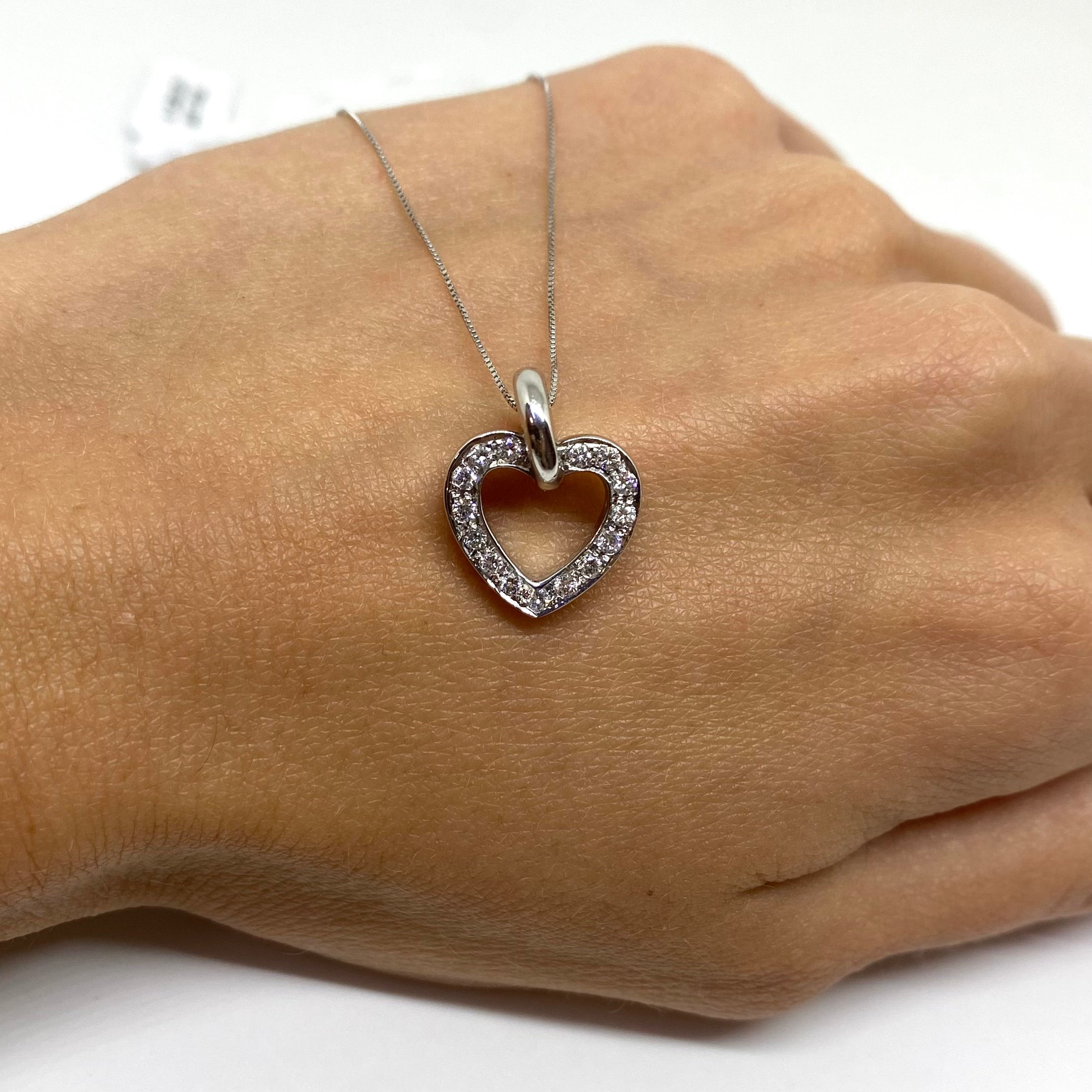 Collana Cuore - Oro bianco