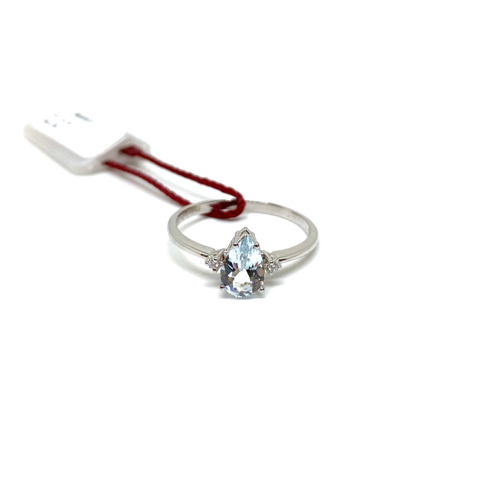 Anello Acquamarina - Goccia