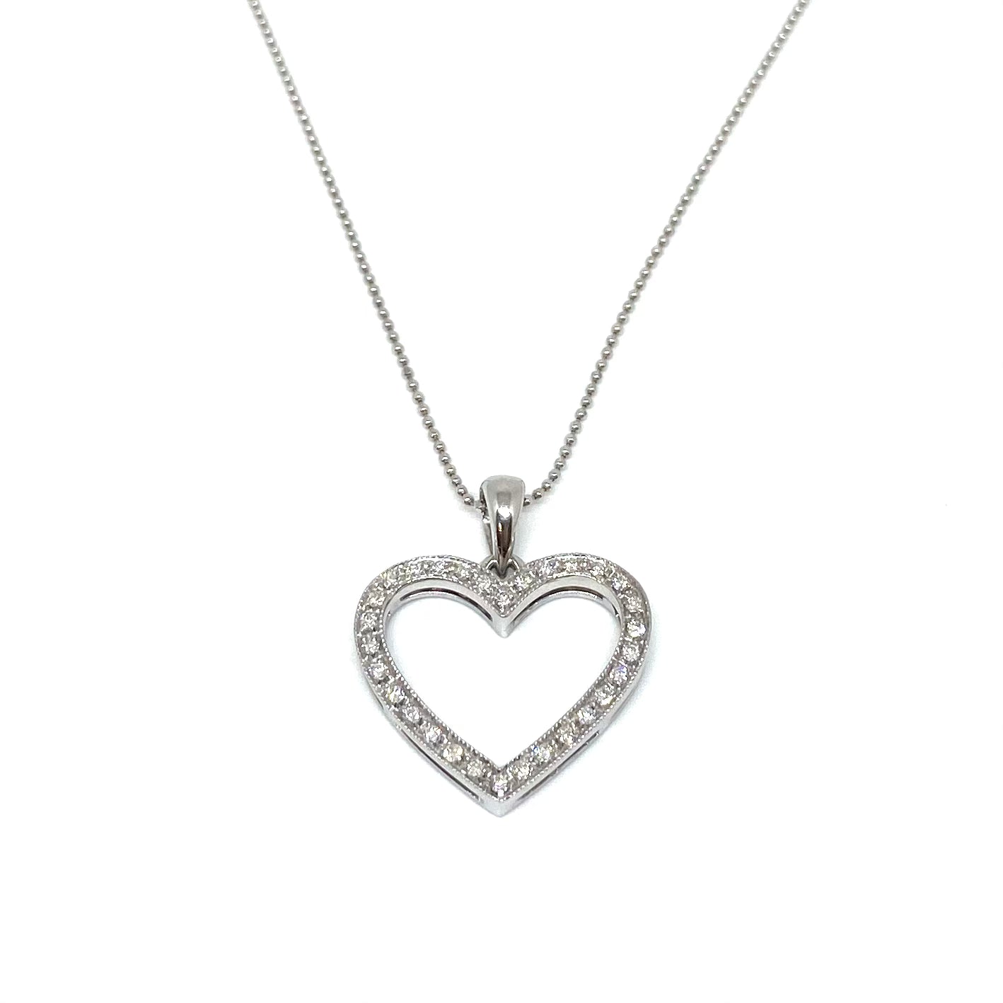 Collana Cuore - Oro 18 ct e Diamanti