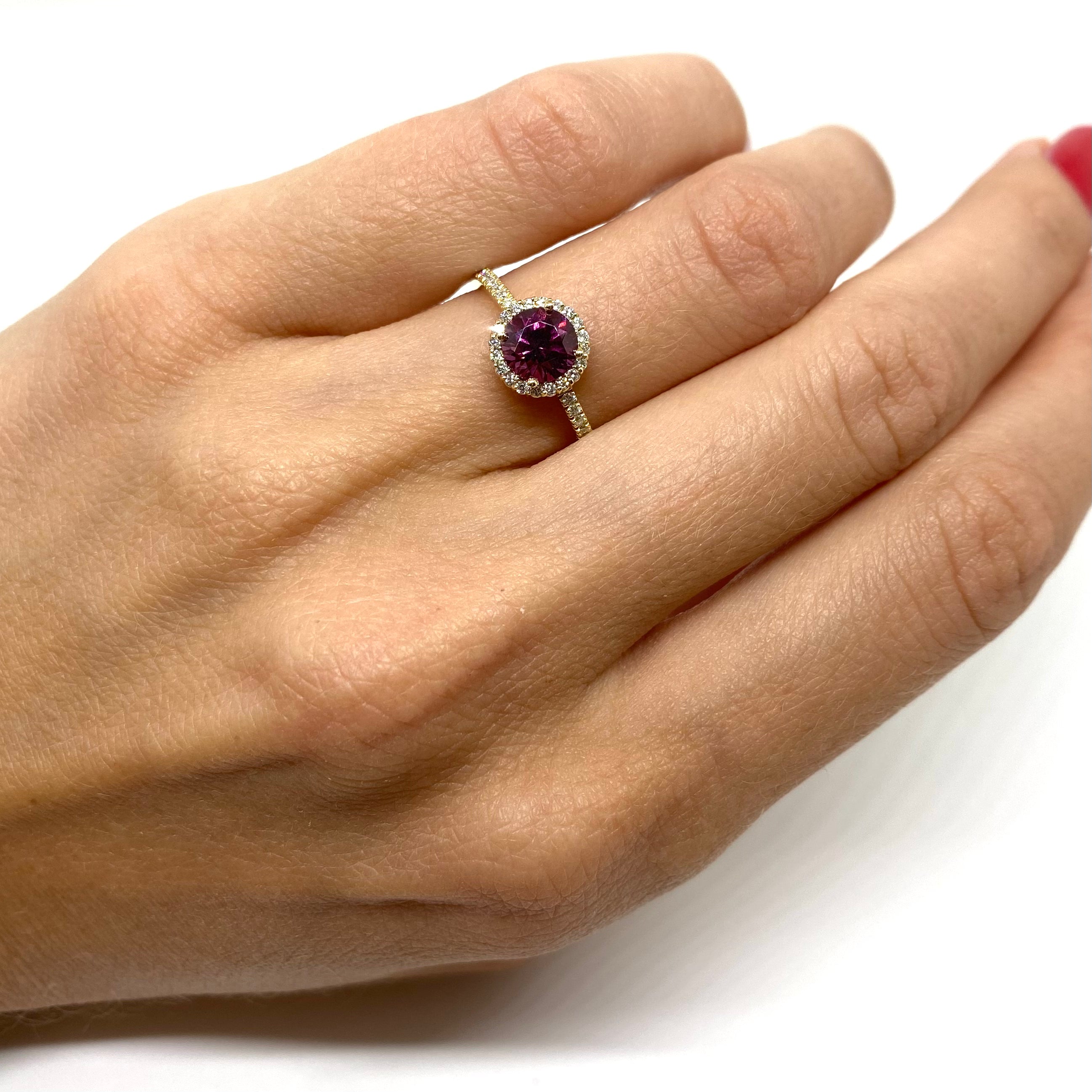 Anello Halo - Pietre Preziose