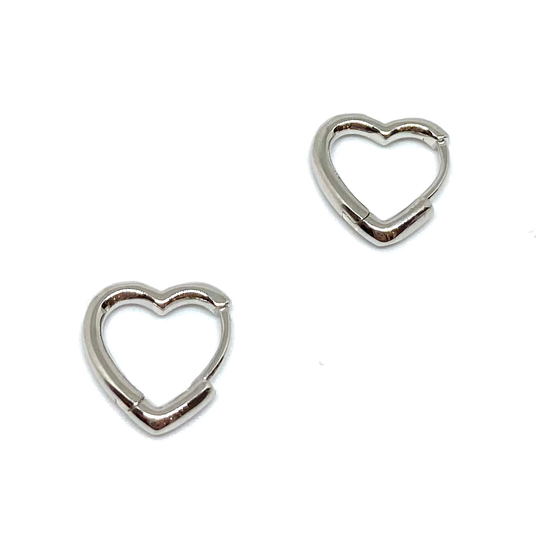 Orecchini cuoricino stilizzato