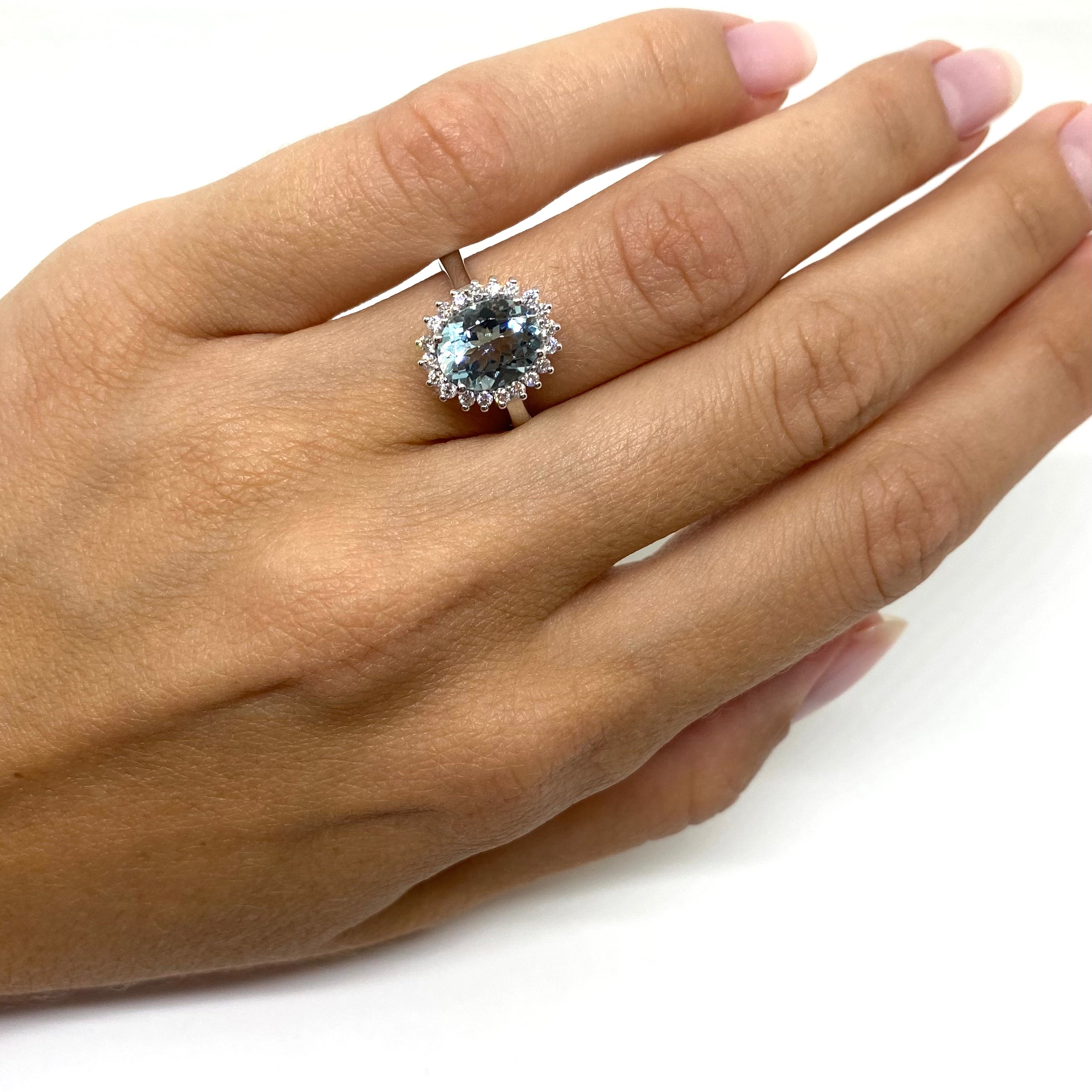 Anello Kate - Acquamarina