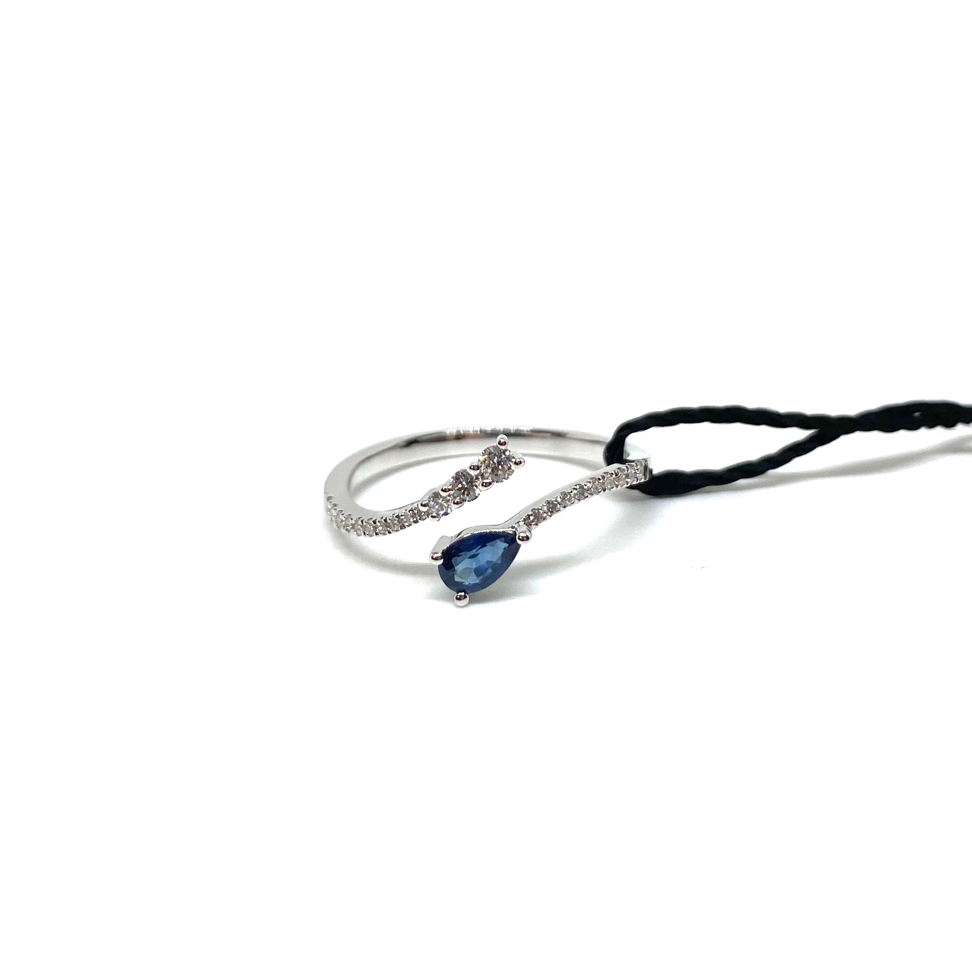 Anello Contrarie - Diamanti e Zaffiri