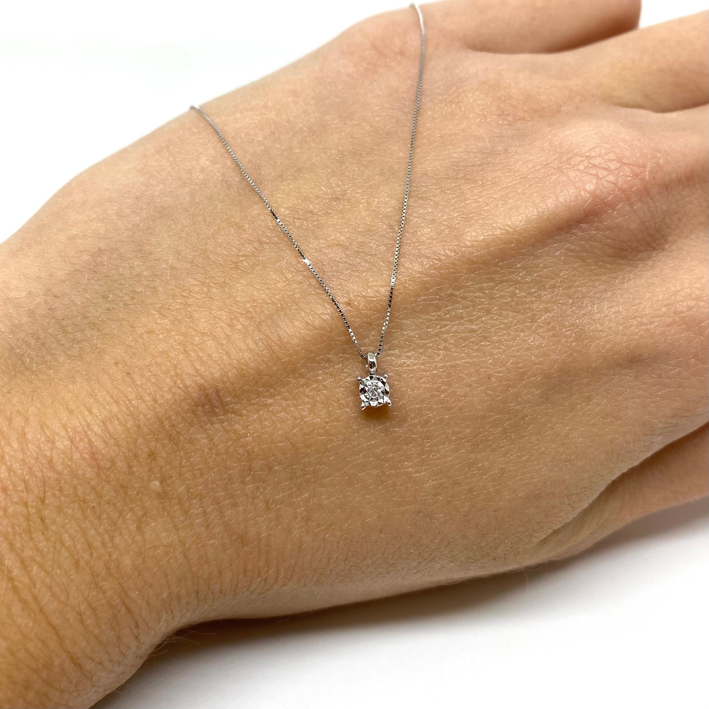 Collana Punto Luce Reflex - Oro e Diamanti