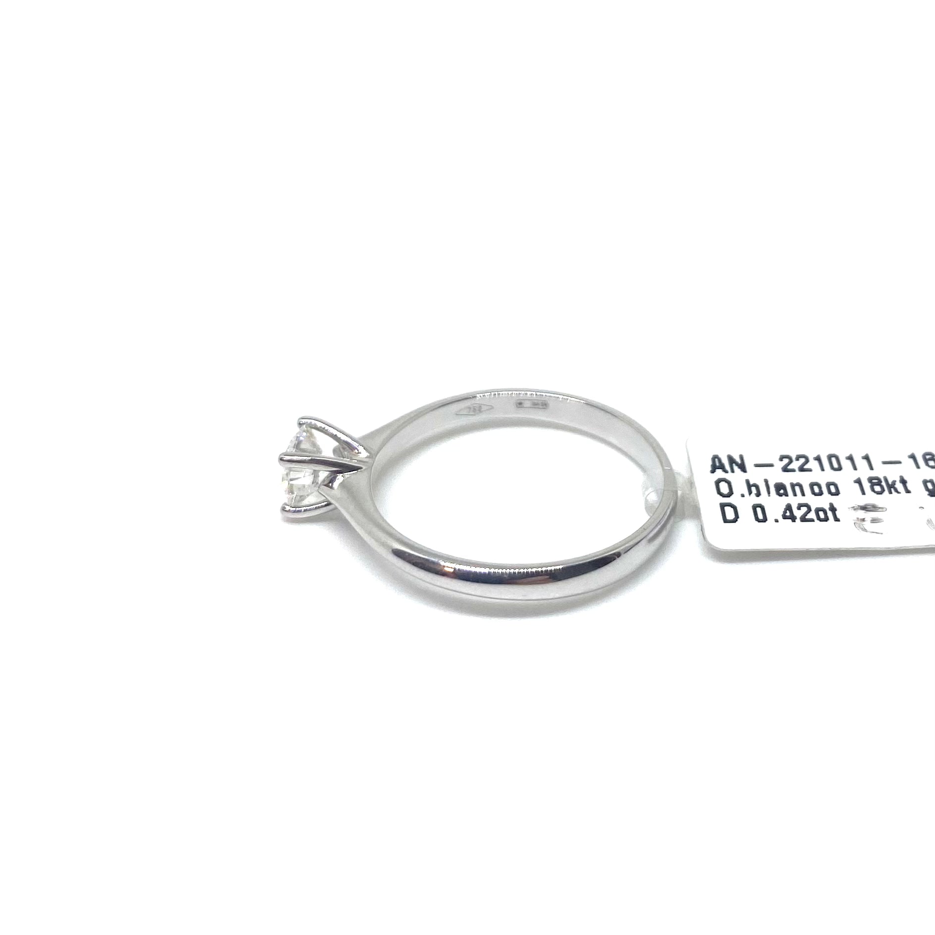 Anello Solitario Classico - Oro e Diamanti