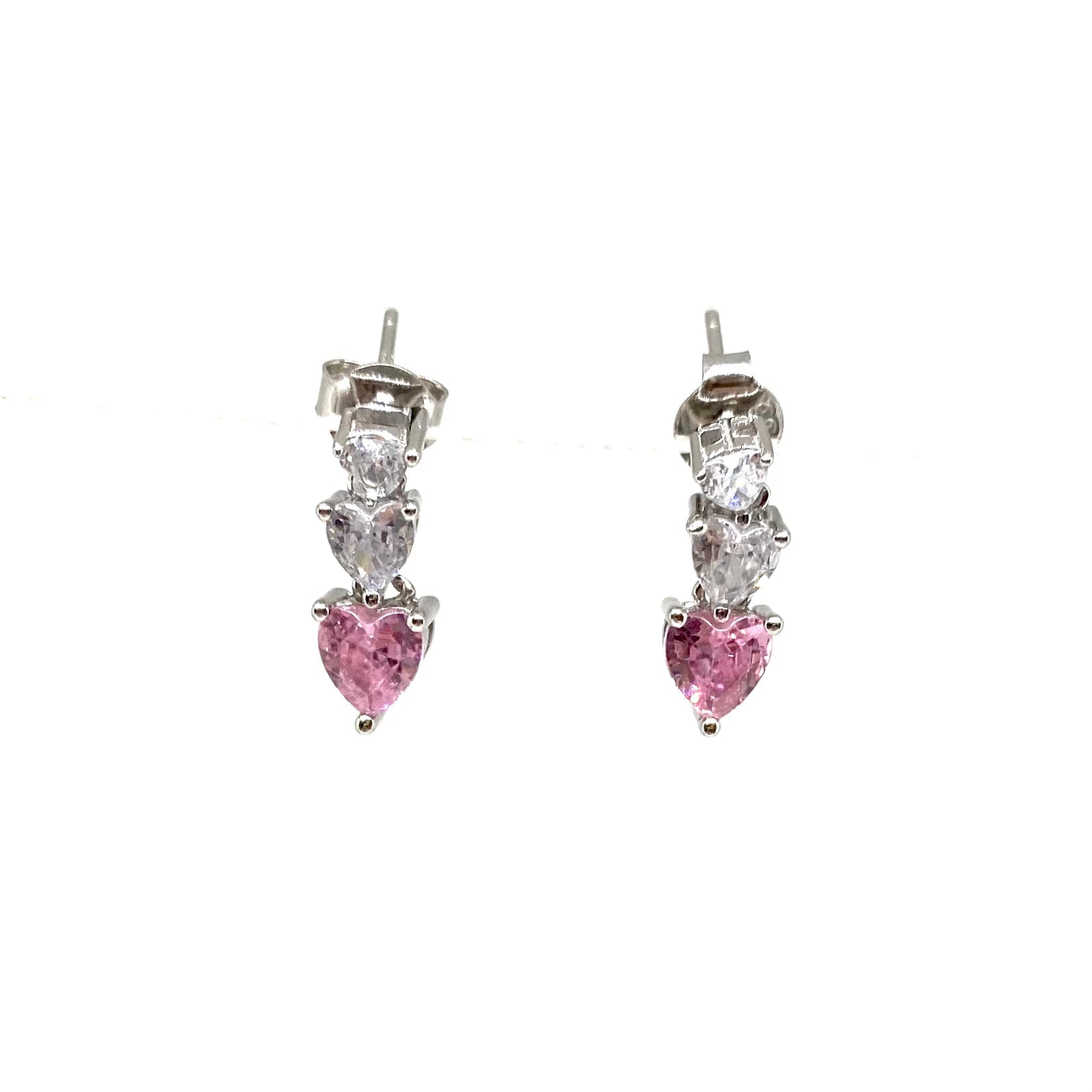 Orecchini tre cuori pendenti