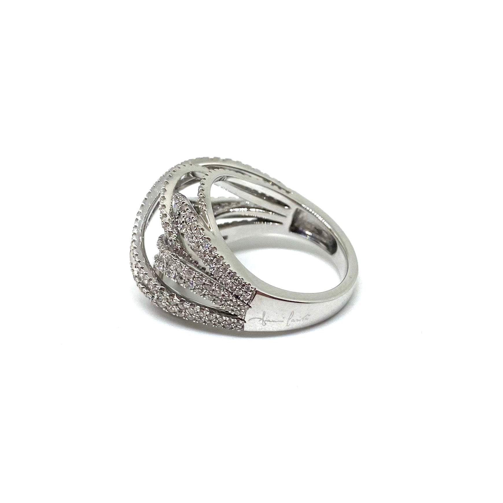 Anello a Fascia - Oro e Diamanti