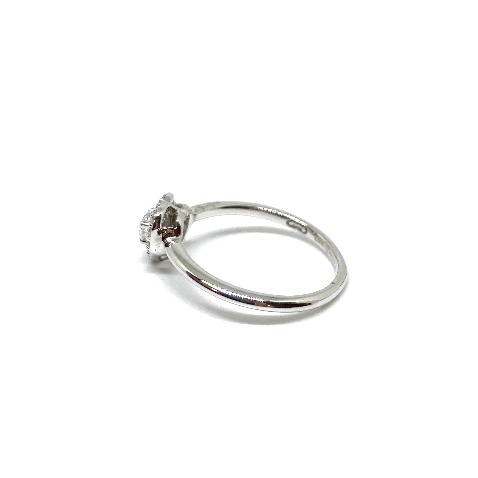 Anello Cuore - Oro Bianco e Diamanti