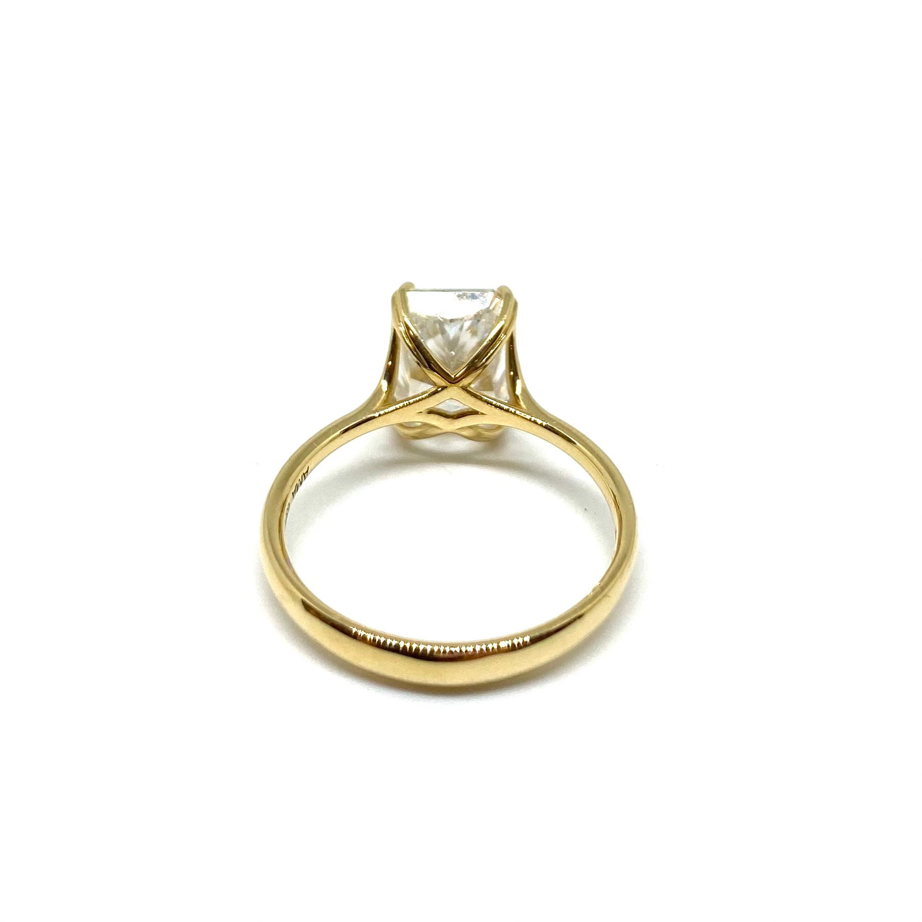 Solitario in Oro Giallo - Diamante Lab Grown