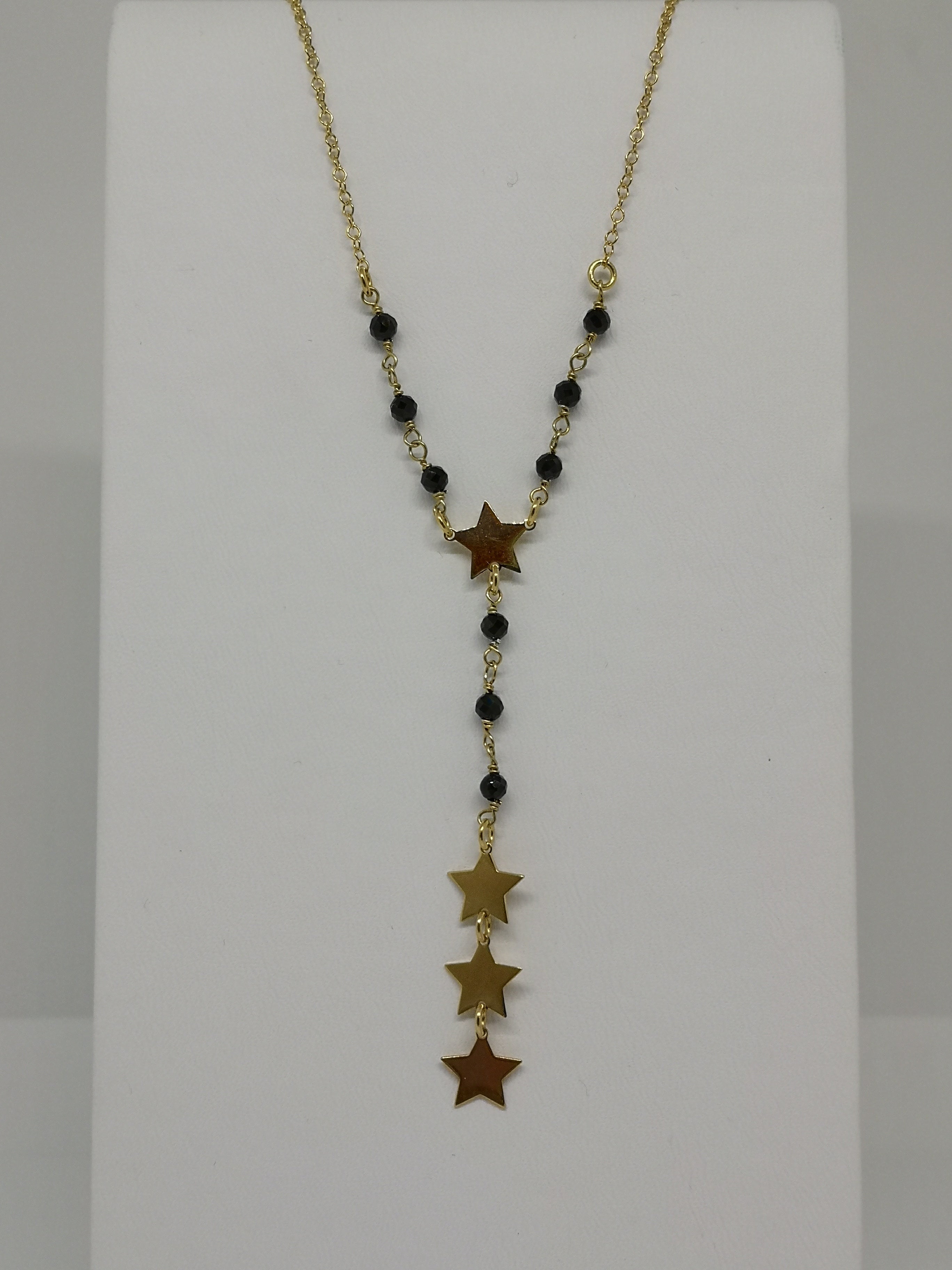 Collana Stelline Gold e Spinelli
