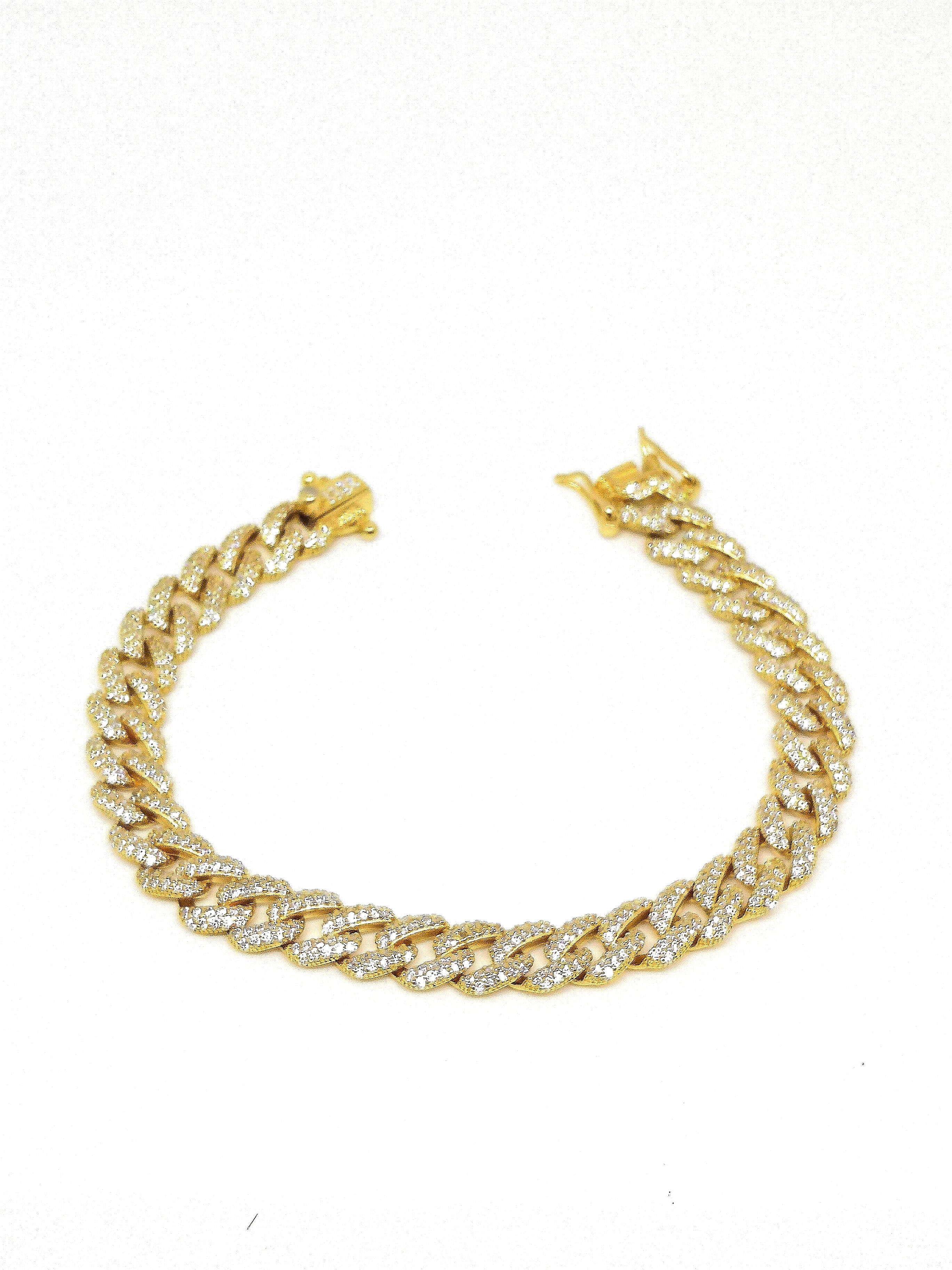 Bracciale Groumette | 𝗚𝗼𝗹𝗱 con Zirconi MII UNISEX