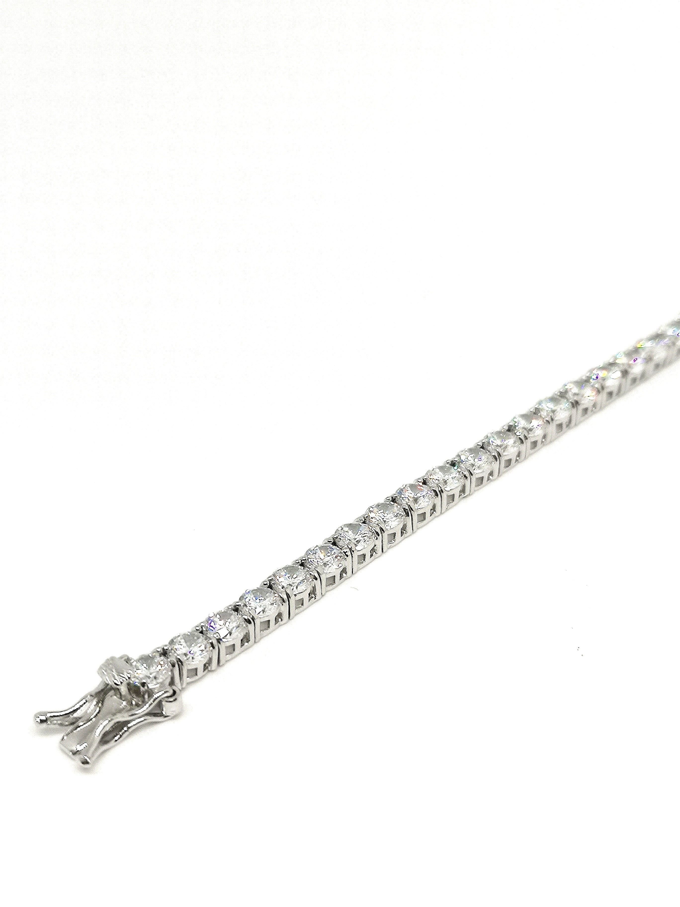 Bracciale Tennis | 𝗔𝗿𝗴𝗲𝗻𝘁𝗼 925 Made in Italy 𝟰𝗠𝗠 UNISEX