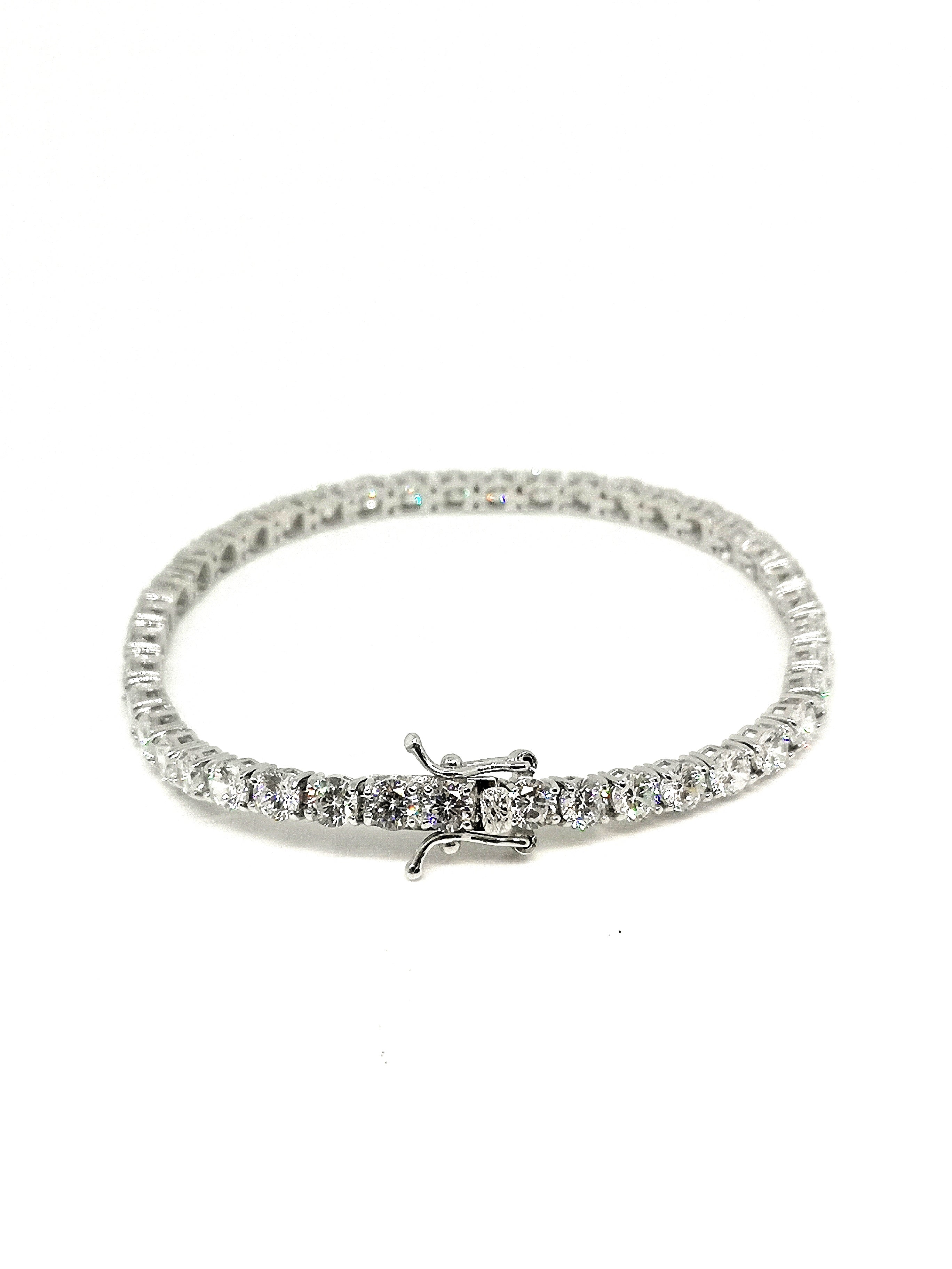 Bracciale Tennis | 𝗔𝗿𝗴𝗲𝗻𝘁𝗼 925 Made in Italy 𝟰𝗠𝗠 UNISEX