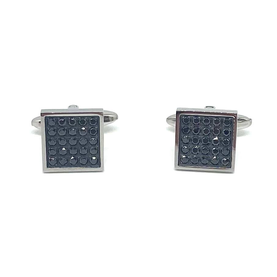 Gemelli- Square Zirconi Neri