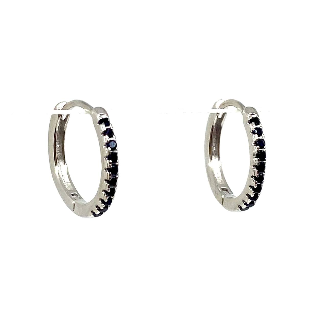 Cerchietti Con Zirconi Neri