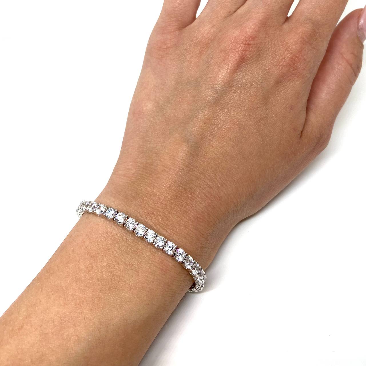 Bracciale Tennis | 𝗔𝗿𝗴𝗲𝗻𝘁𝗼 925 Made in Italy 𝟰𝗠𝗠 UNISEX