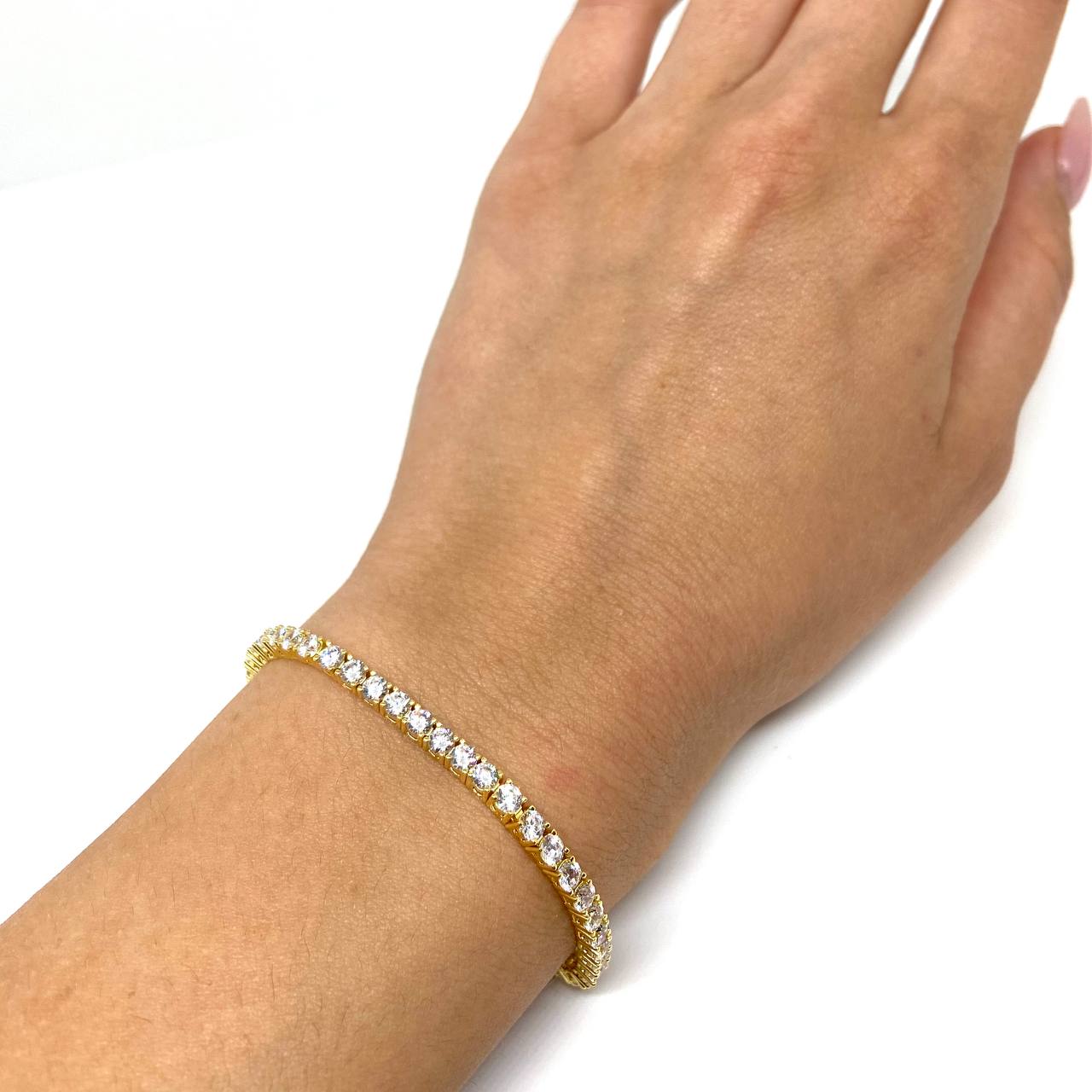 Bracciale Tennis Gold - 3MM