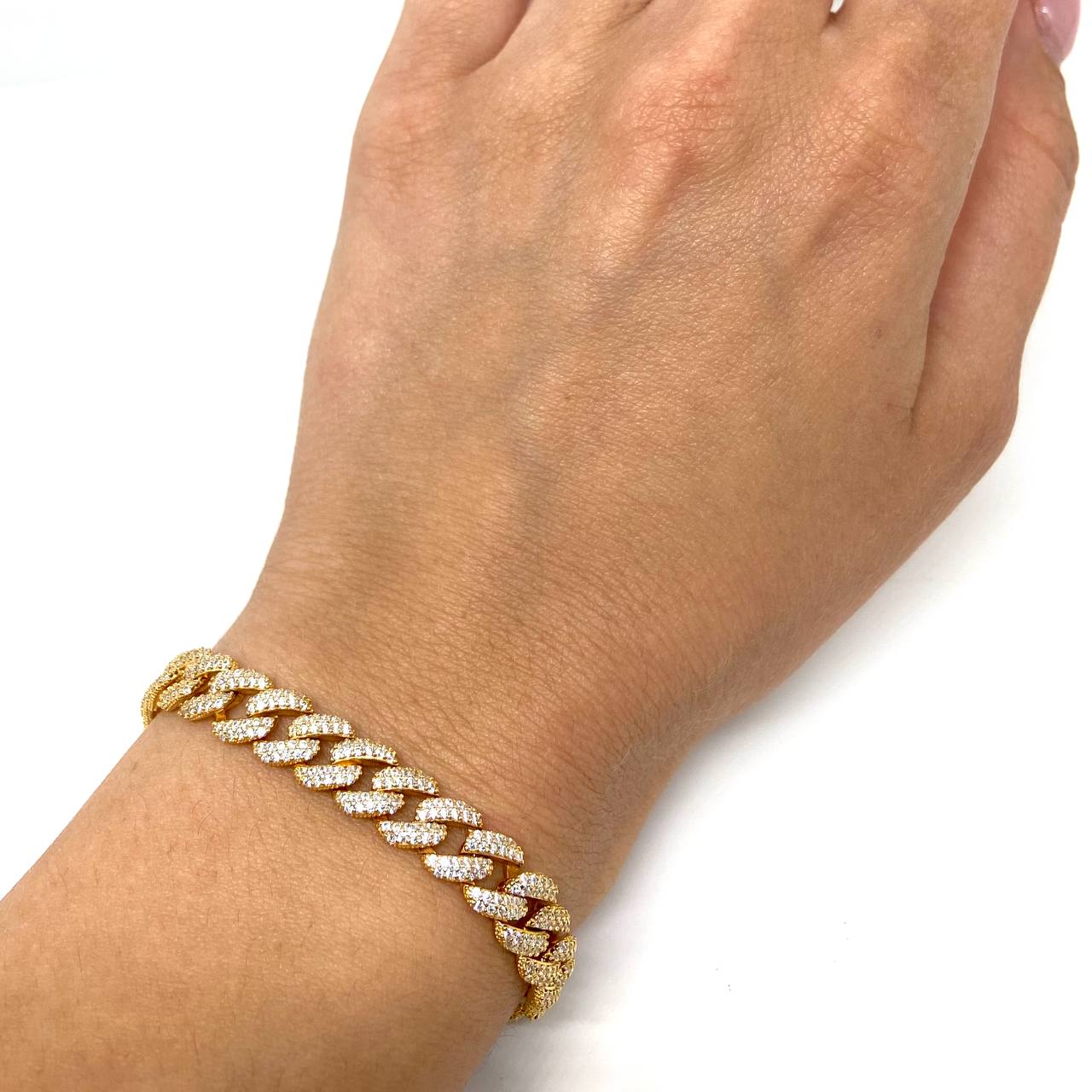 Bracciale Groumette | 𝗚𝗼𝗹𝗱 con Zirconi MII UNISEX