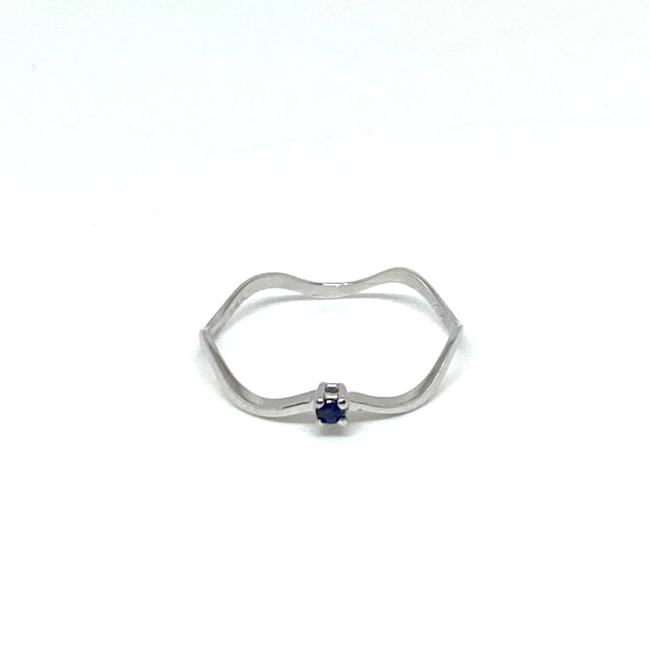 Anello Onda - Oro Bianco