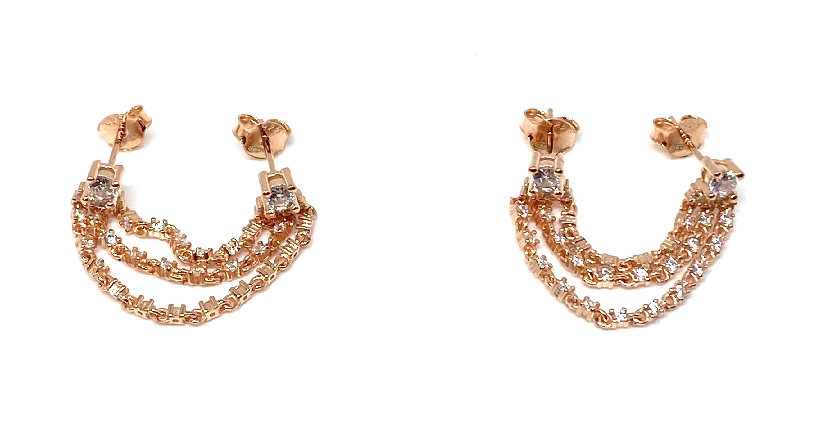 Orecchini Doppio Buco