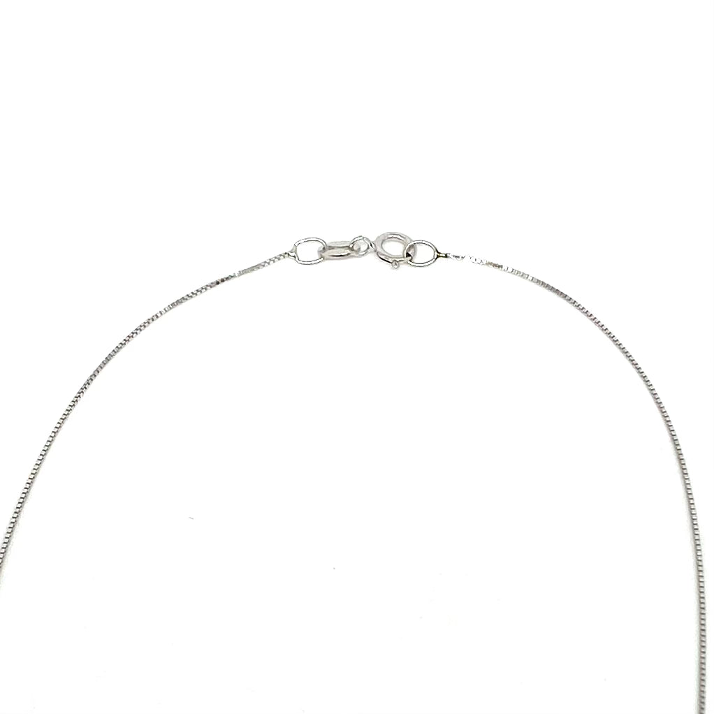 Collana Croce di Diamanti e Oro Bianco