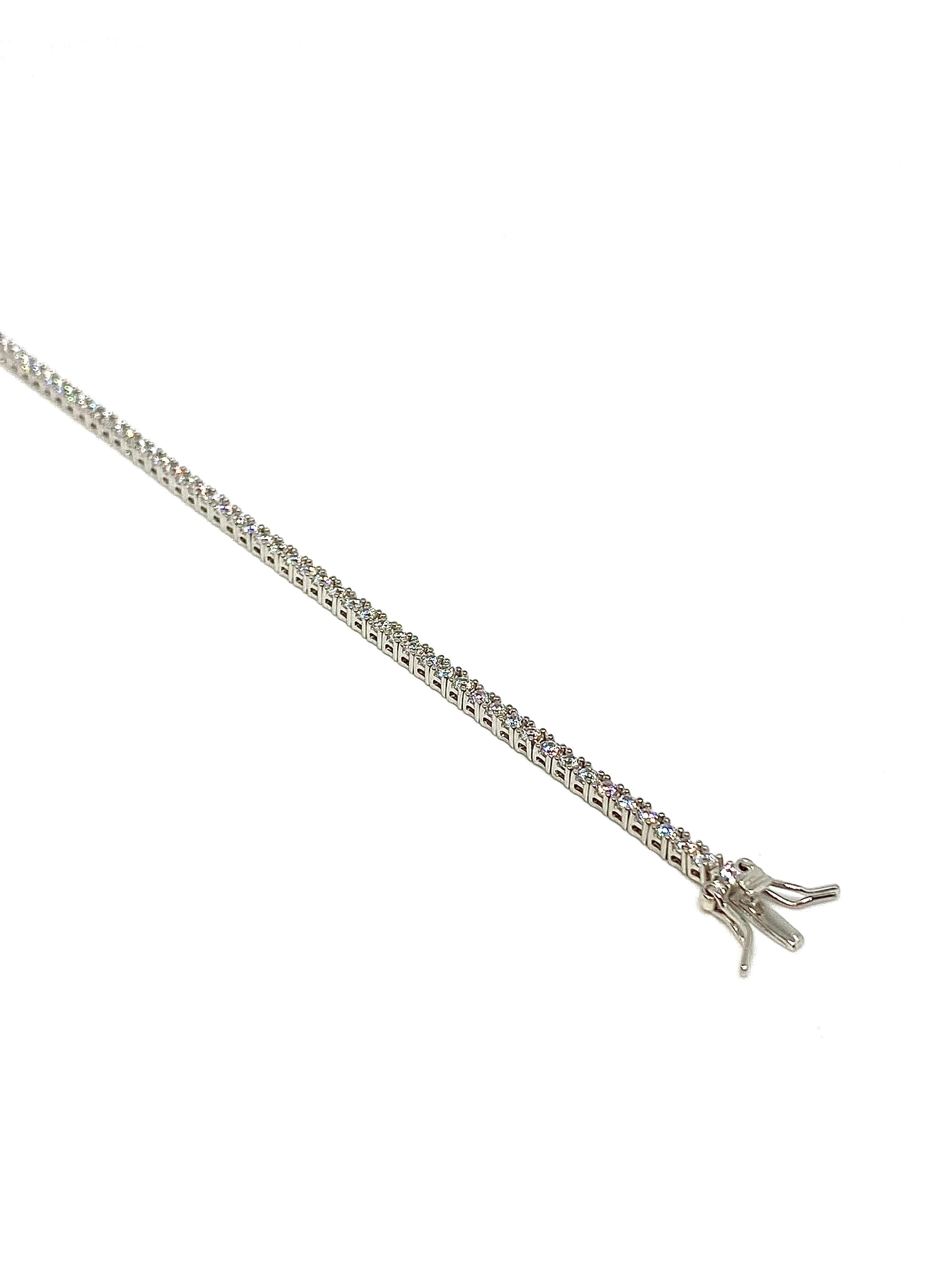 Bracciale Tennis | 𝗔𝗿𝗴𝗲𝗻𝘁𝗼 925 Made in Italy 𝟮𝗠𝗠 UNISEX