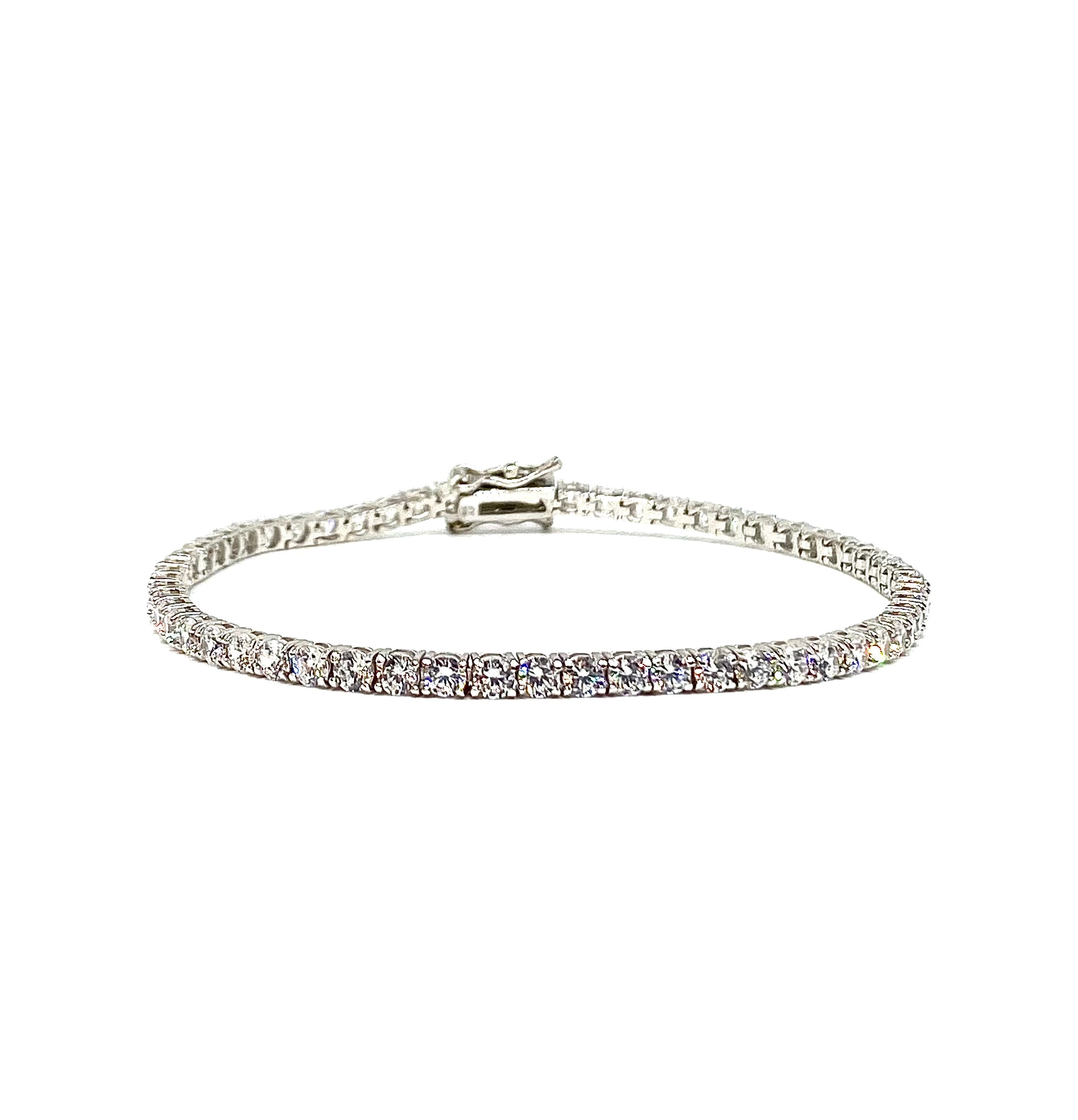Bracciale Tennis | 𝗔𝗿𝗴𝗲𝗻𝘁𝗼 925 Made in Italy 𝟯𝗠𝗠