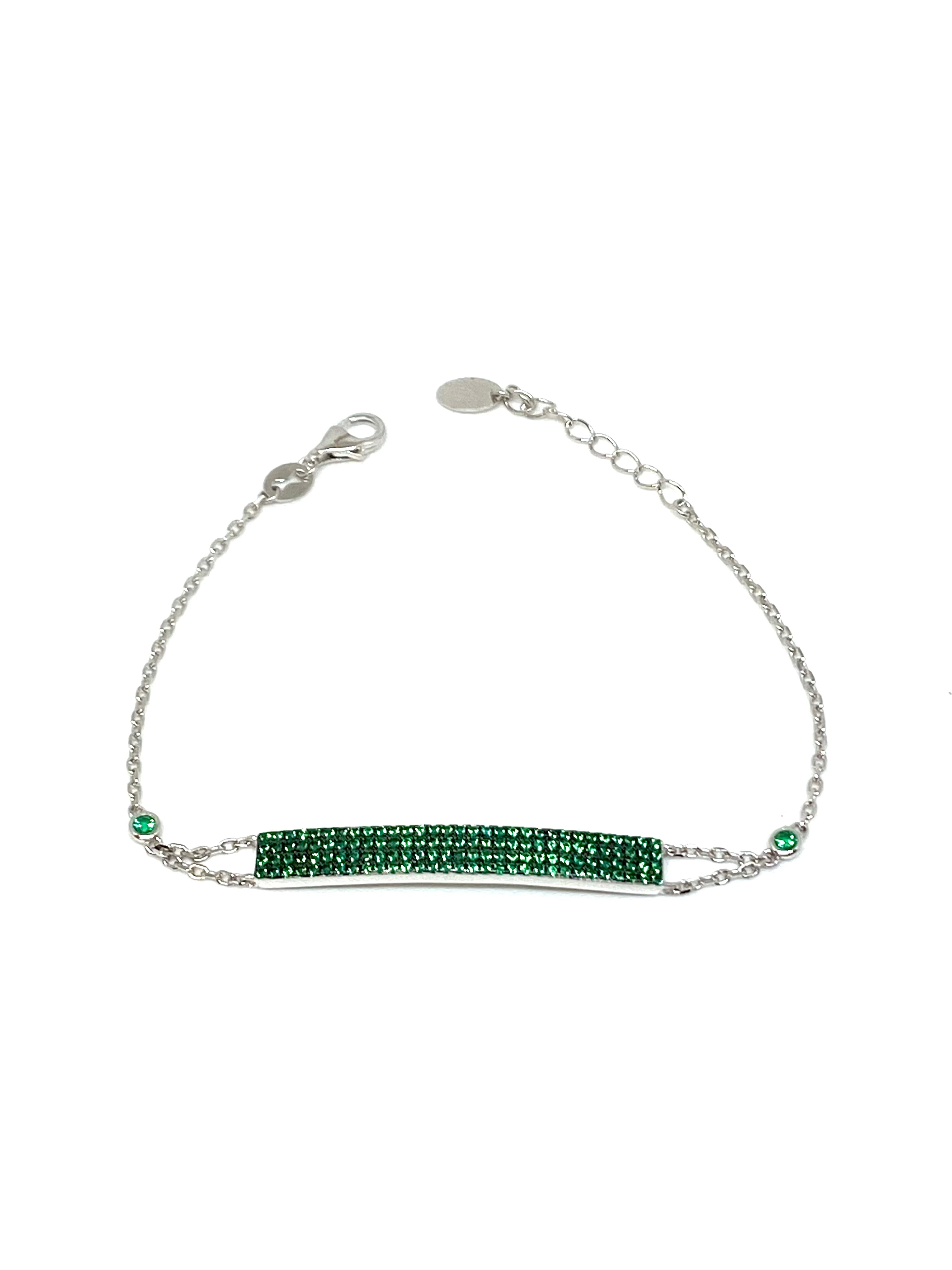 Bracciale Placchetta Zirconato