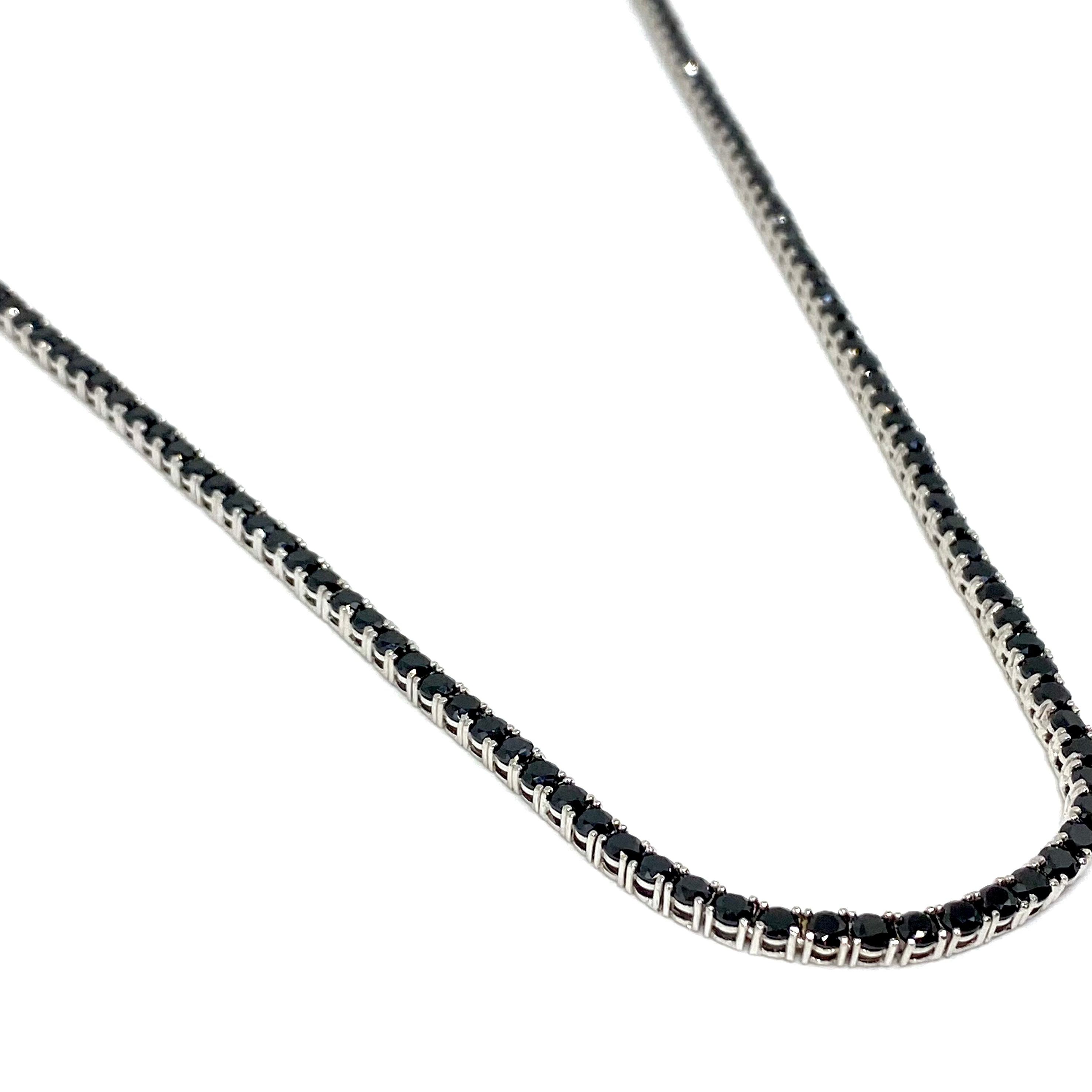 Collana Tennis Nera