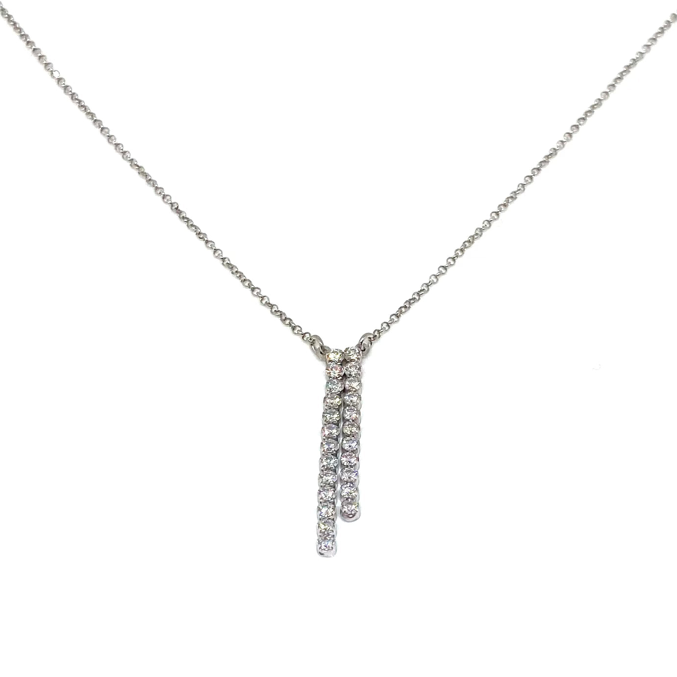 Collana Tennis Doppio Filo