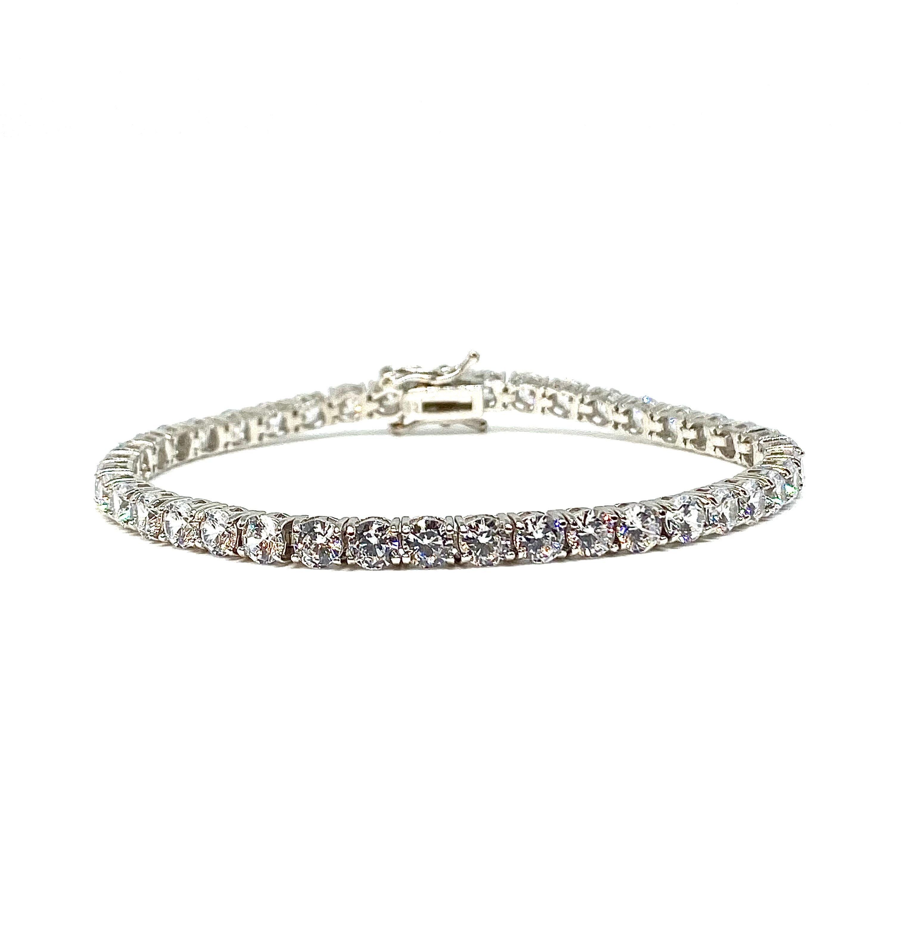 Bracciale Tennis | 𝗔𝗿𝗴𝗲𝗻𝘁𝗼 925 Made in Italy 𝟰𝗠𝗠 UNISEX