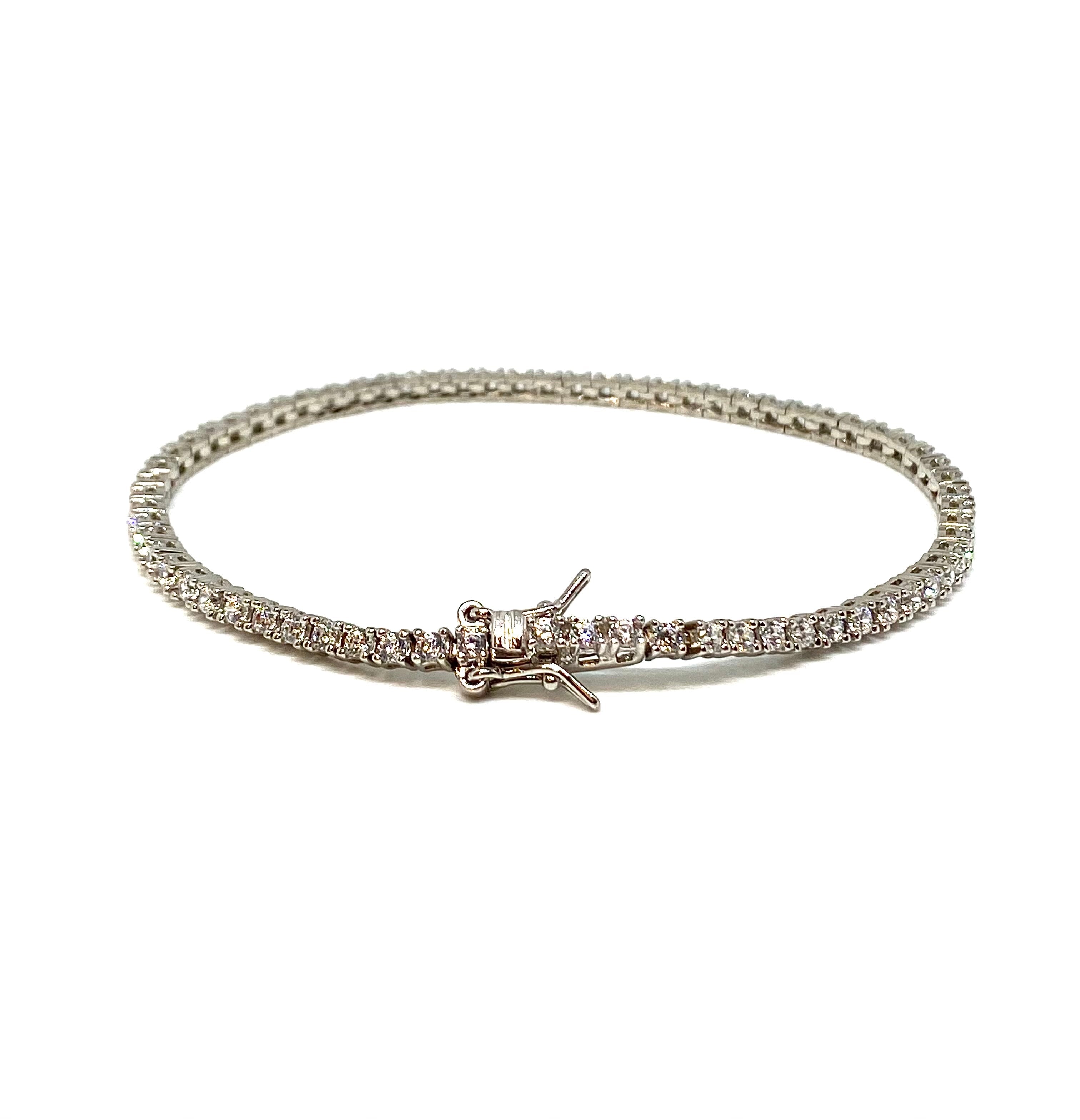 Bracciale Tennis | 𝗔𝗿𝗴𝗲𝗻𝘁𝗼 925 Made in Italy 𝟮𝗠𝗠 UNISEX