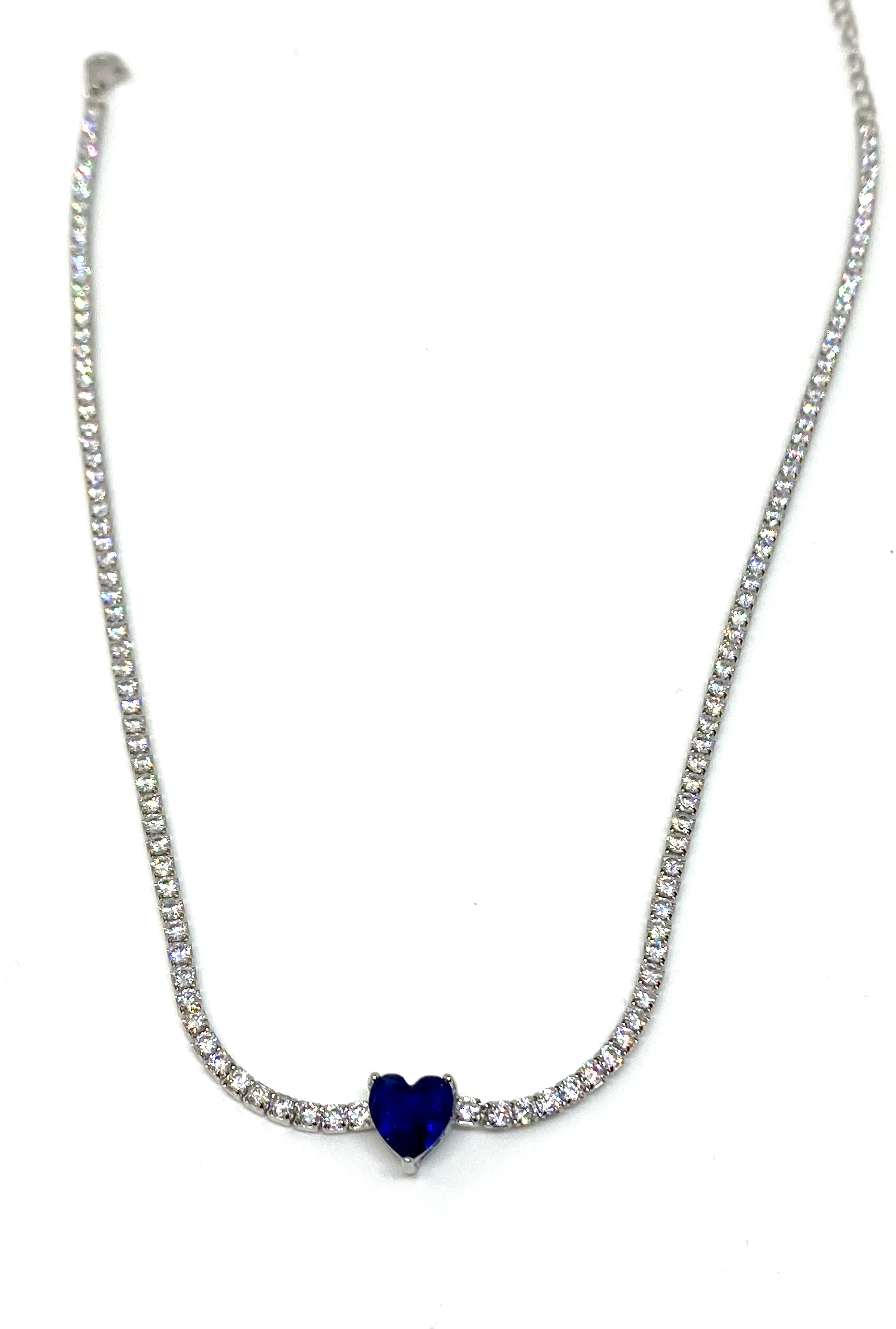 Collana tennis cuore