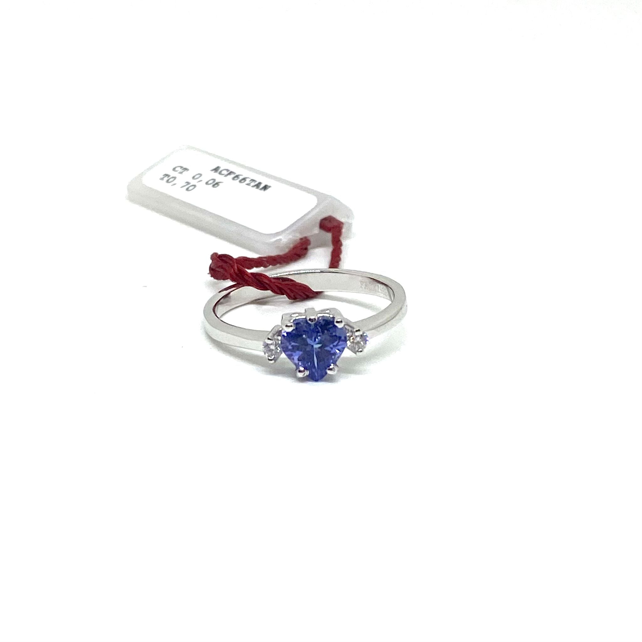 Anello Tanzanite Cuore