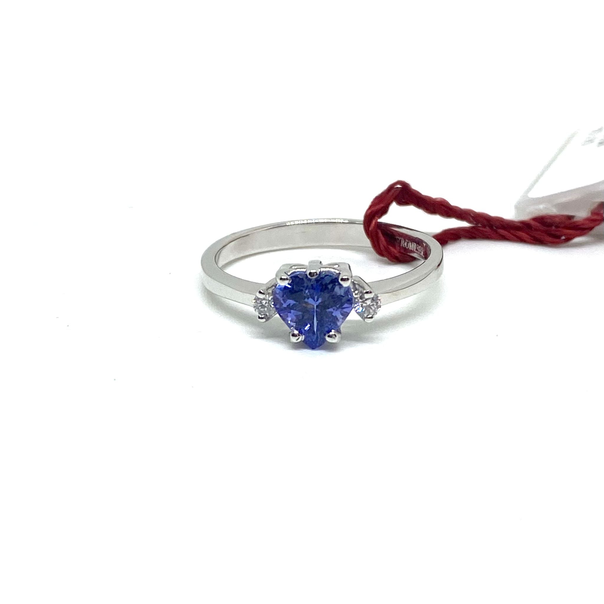 Anello Tanzanite Cuore