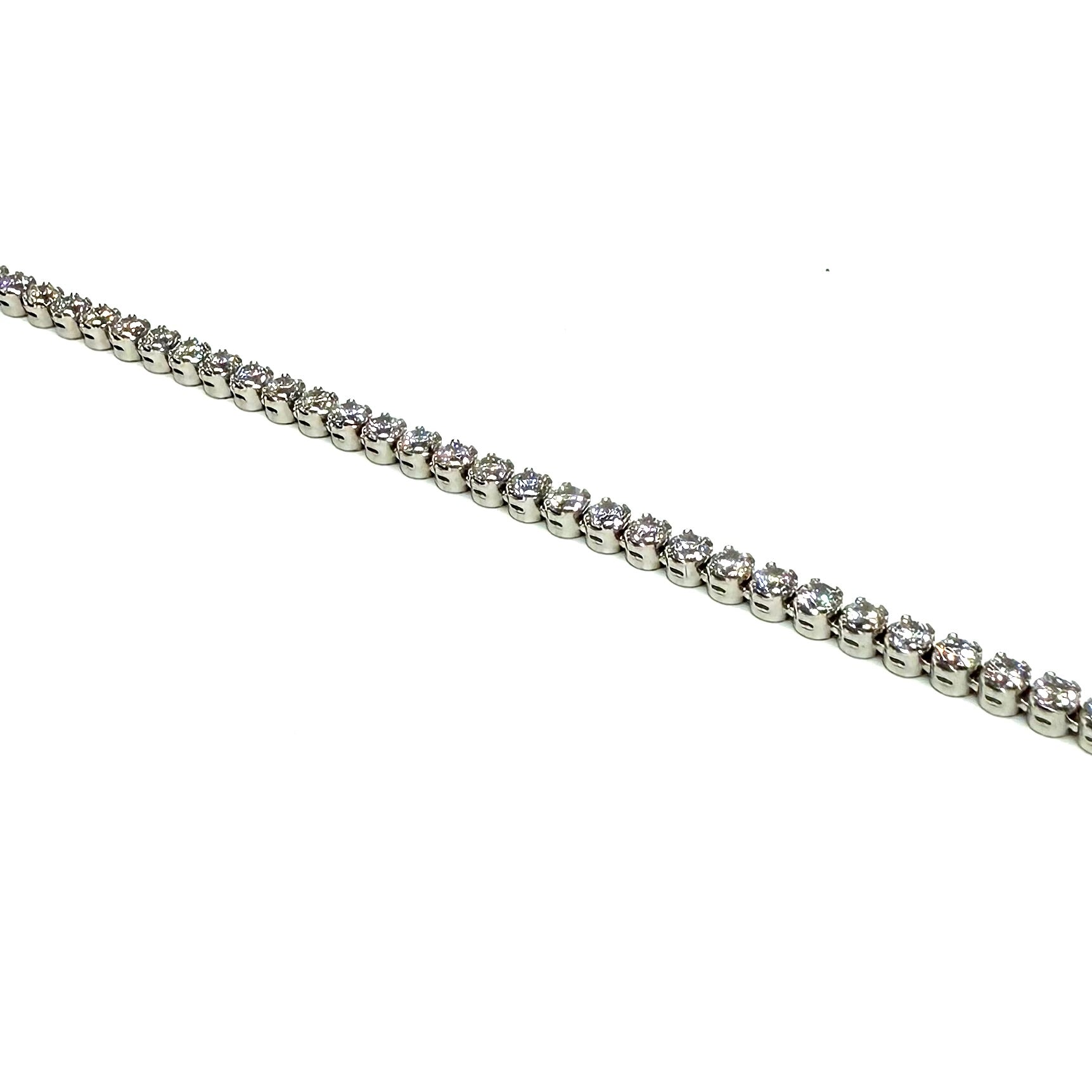 Bracciale tennis oro e zirconi