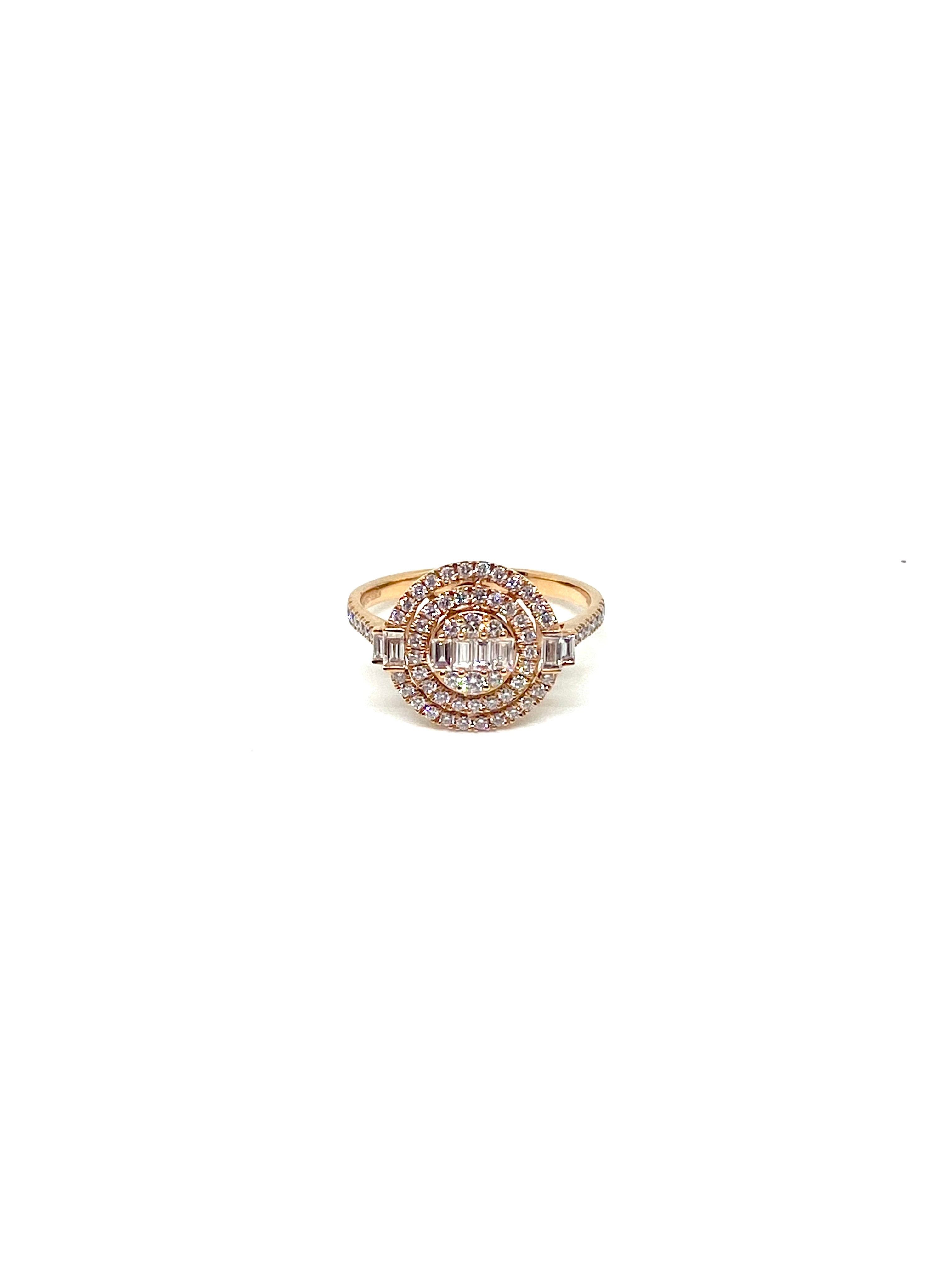 Anello Solea Rosegold e Diamanti
