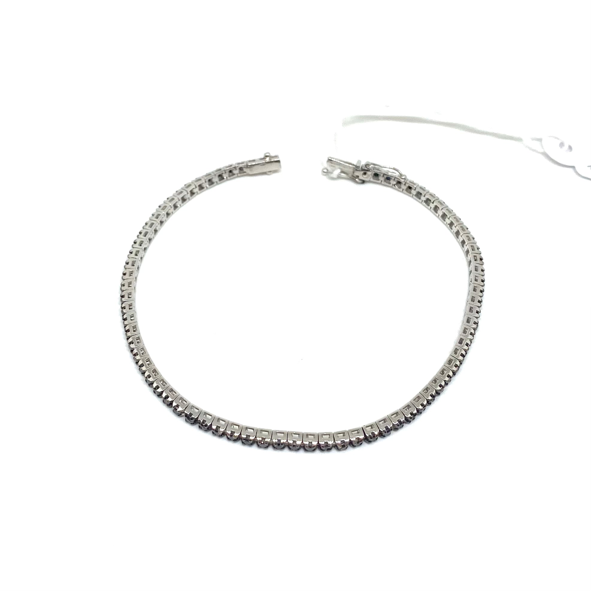 Bracciale Tennis Oro - Diamanti Neri