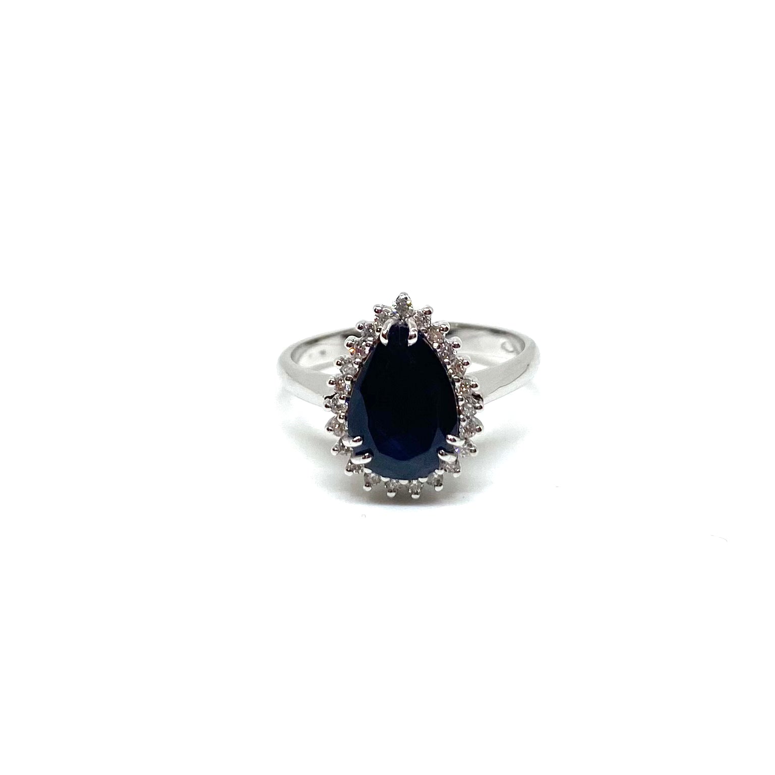 Anello Kate a Goccia - Zaffiro