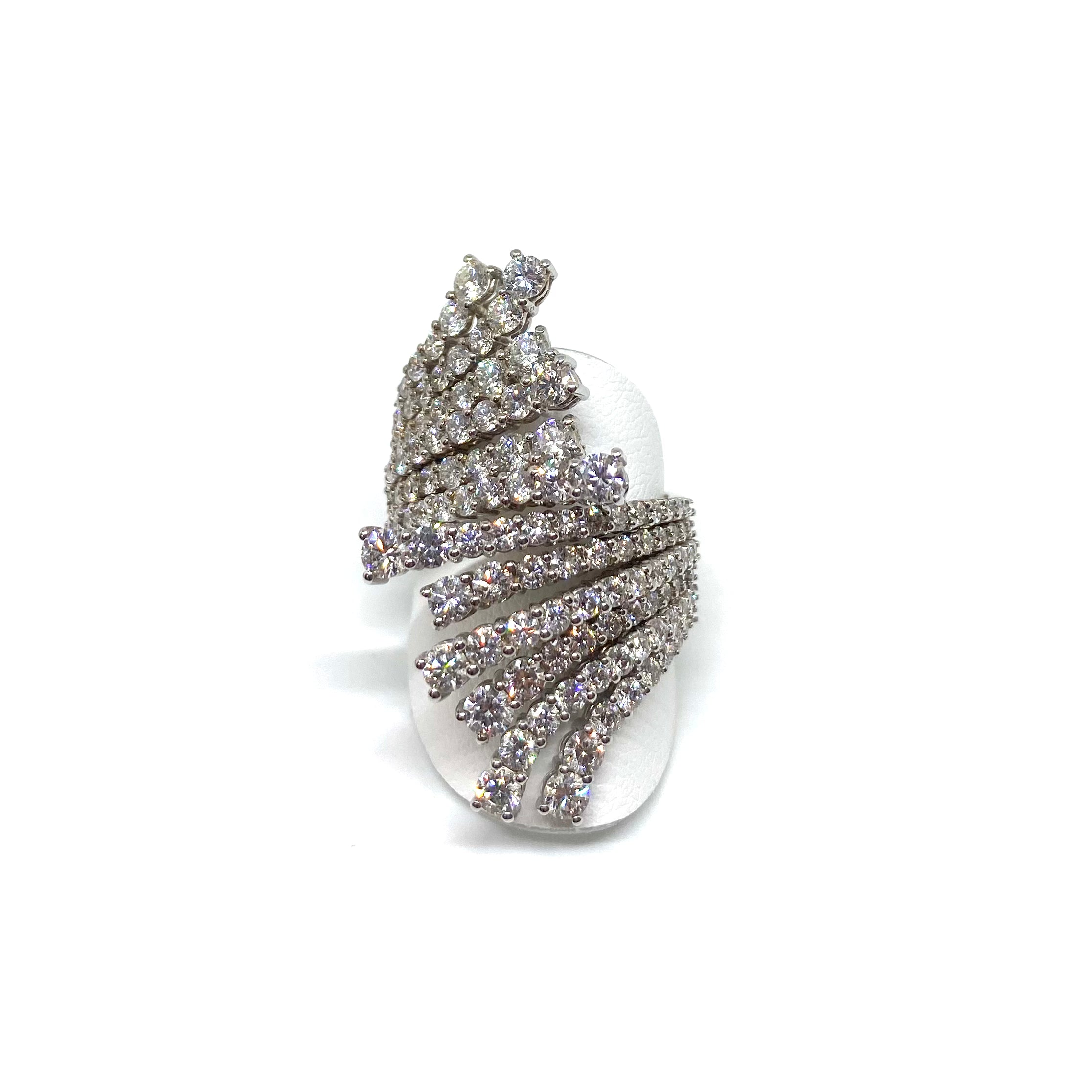 Anello a Ventaglio - Oro e Diamanti