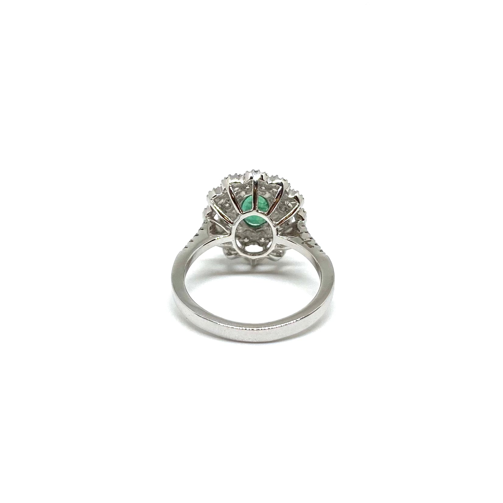 Anello Kate Smeraldo e Diamanti
