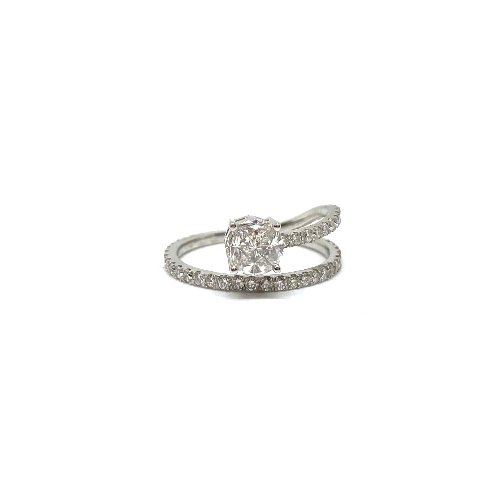 Solitario Doppia Fascia - Oro e Diamanti