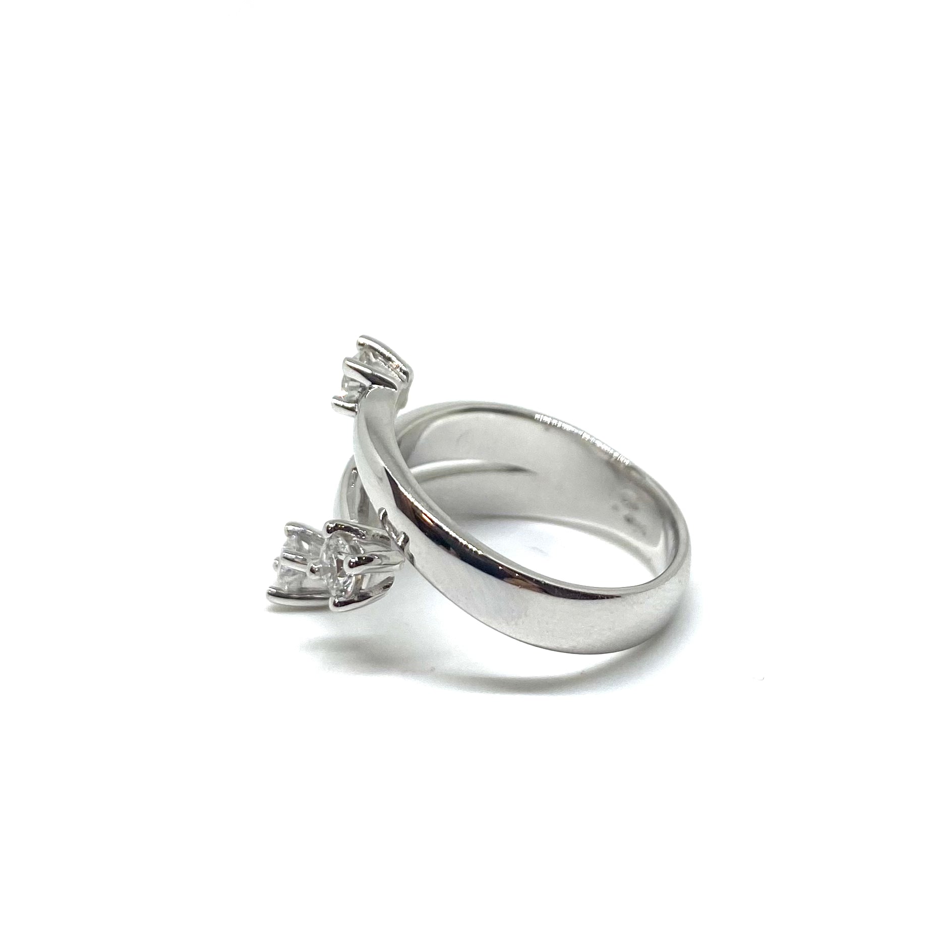 Anello Trilogy a Fascia - Oro e Diamanti