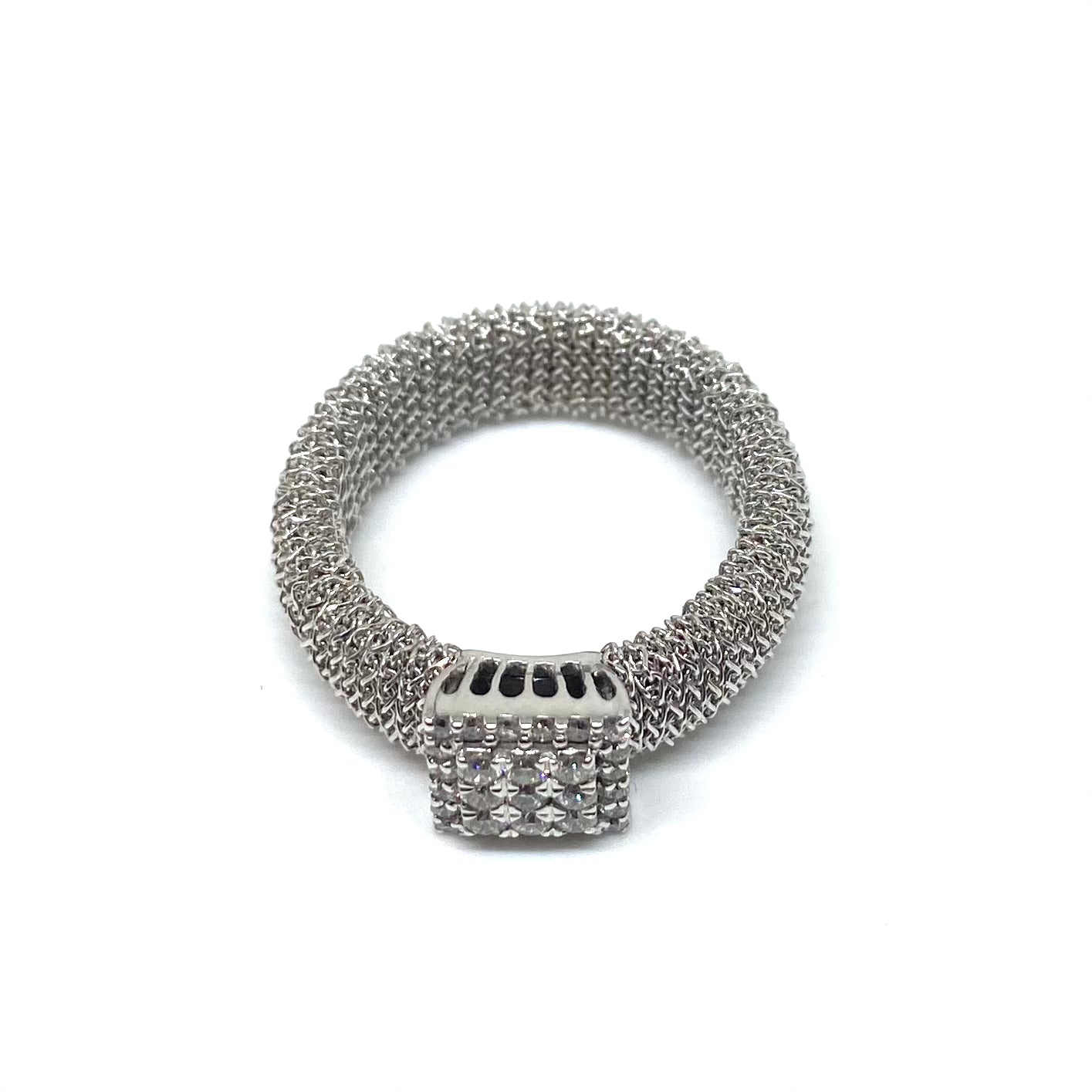 Fascia Oro Bianco e Diamanti