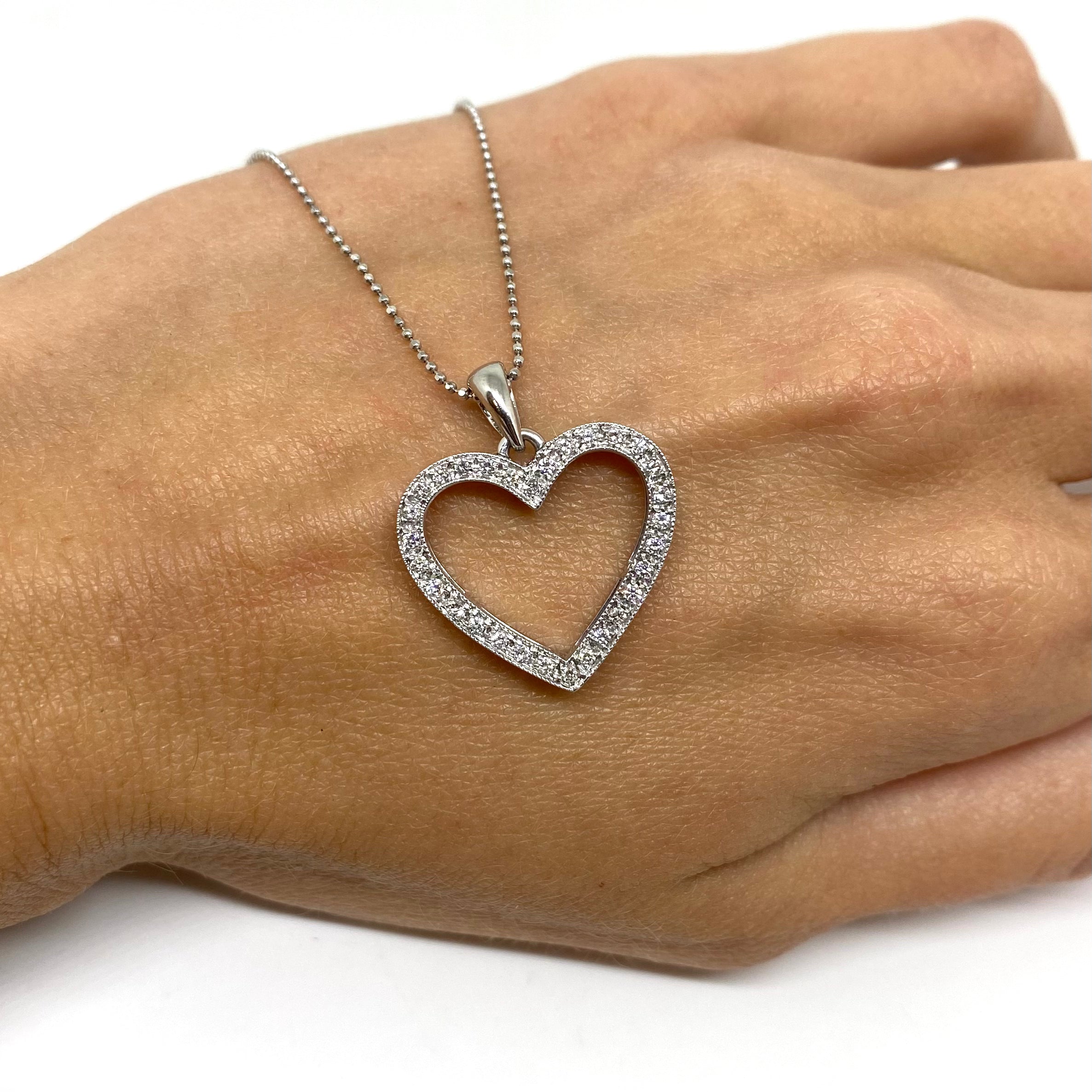 Collana Cuore - Oro 18 ct e Diamanti