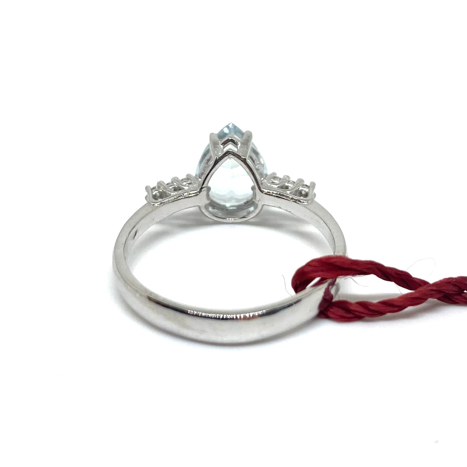 Anello Acquamarina - Goccia